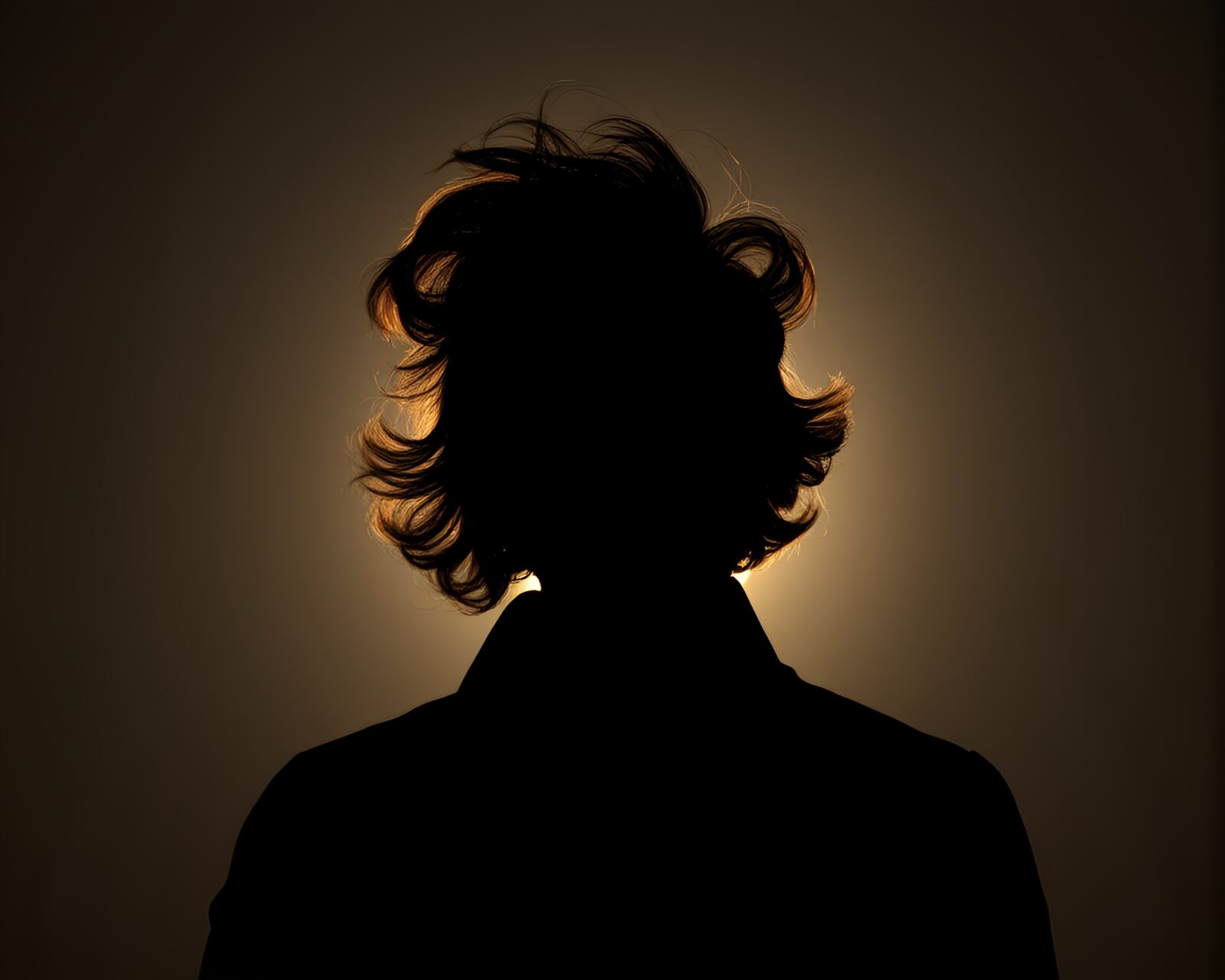 Off-center portrait of person in Poe-inspired scene surrounded by eclipse shadows