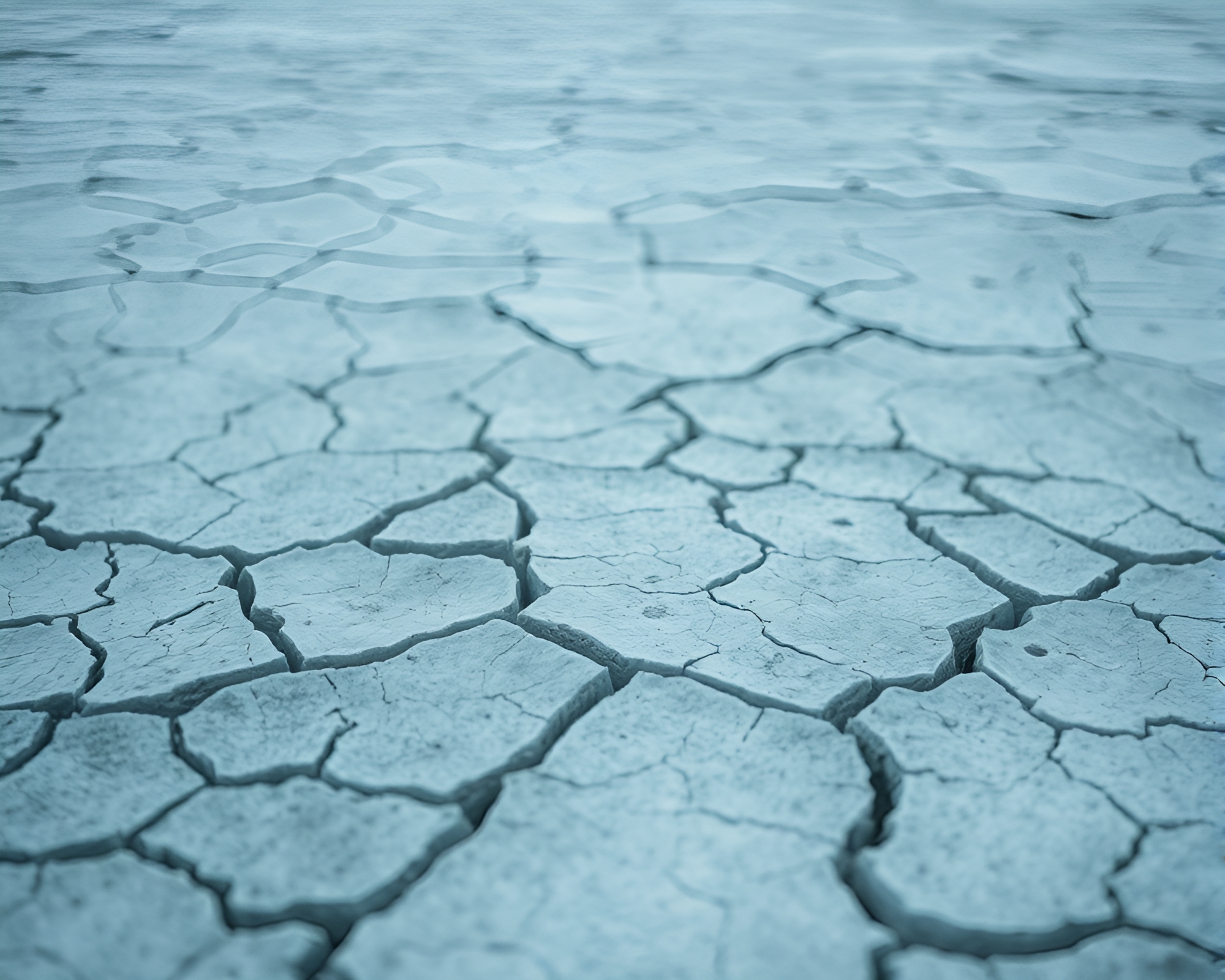 Sea Plane Soaring Over Cracked Ice Desolation – free AI stock image