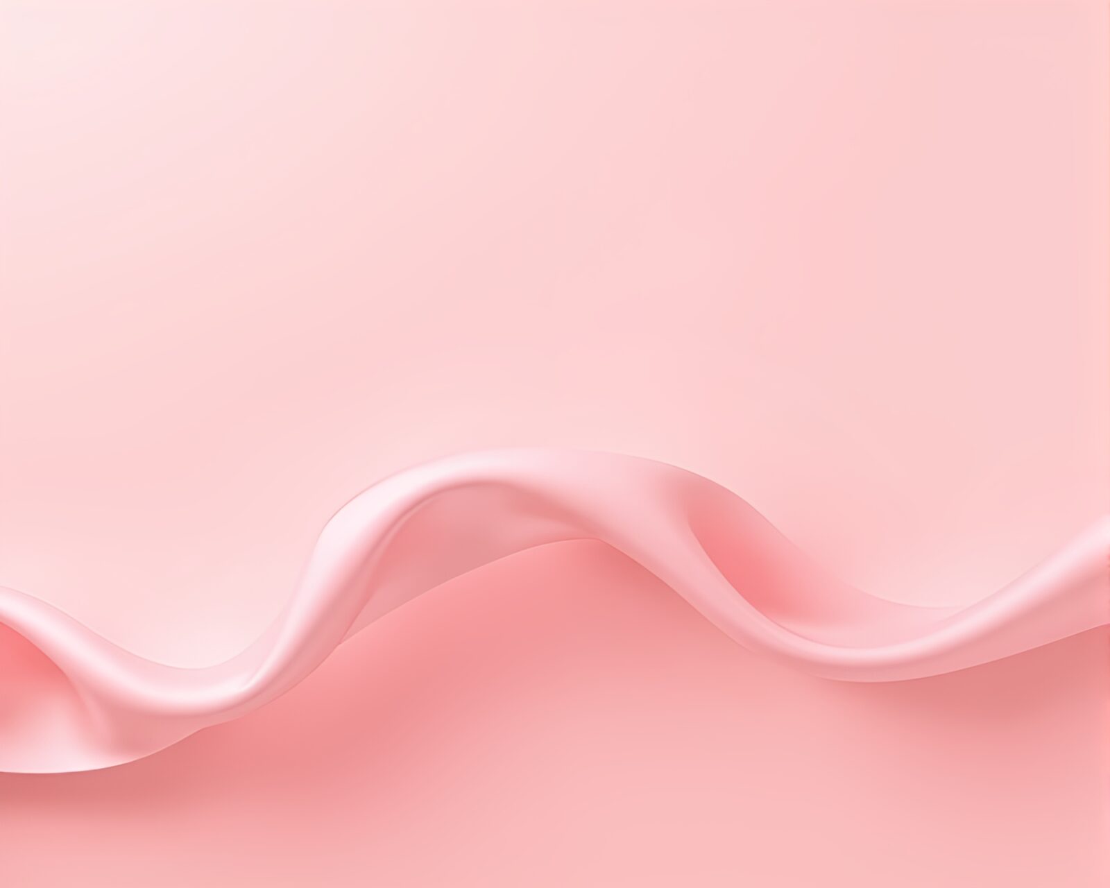 Minimalist composition of satin ribbon in blush pink hues