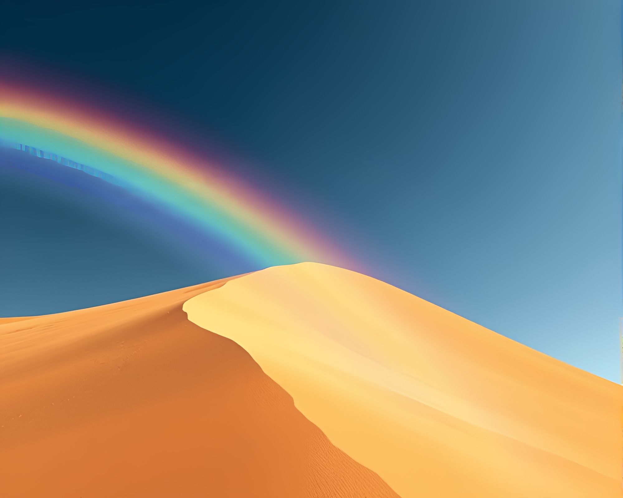 Rainbow Spectrum Medical Illustration of Sand Dune Medium Shot – free AI stock image