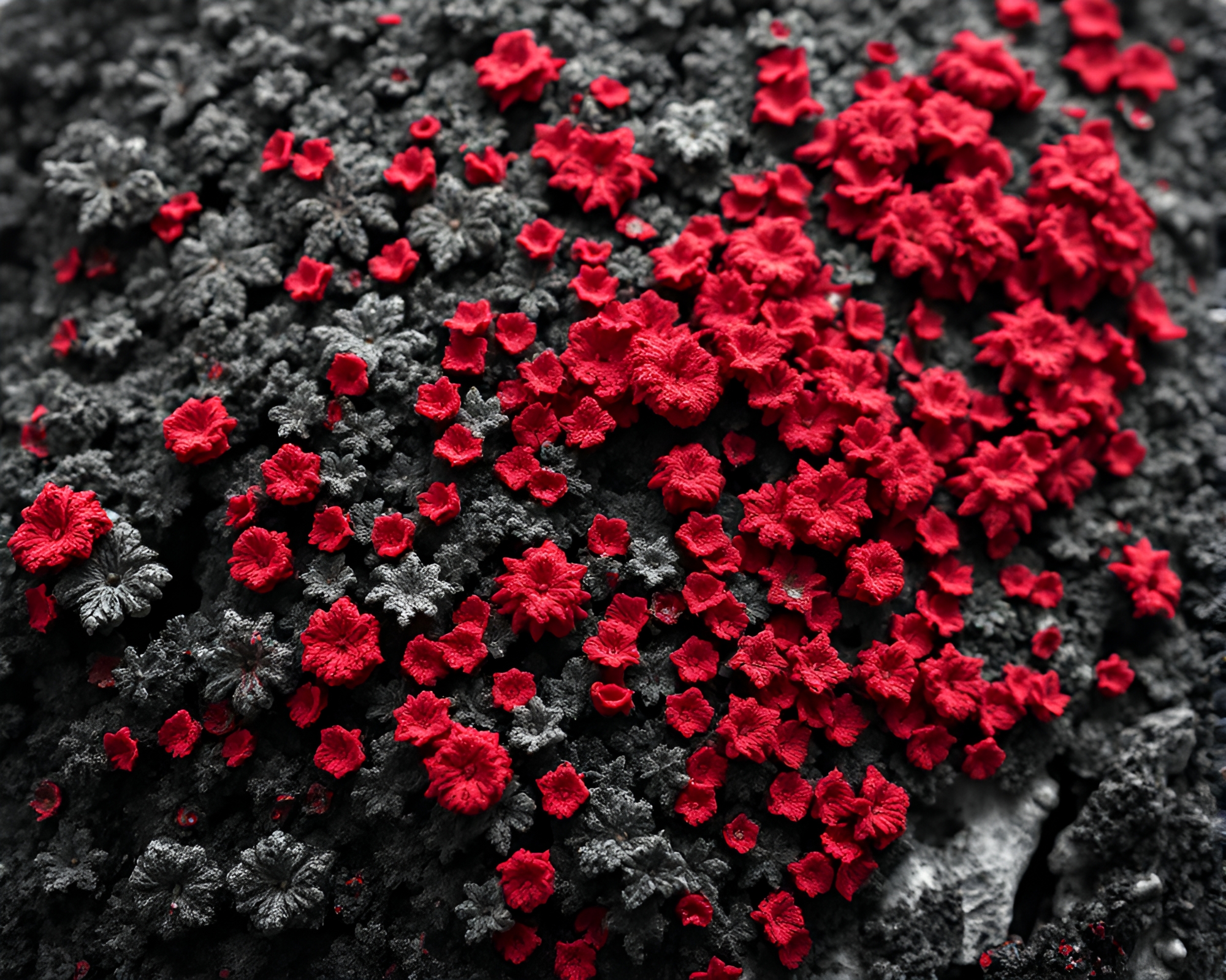 Enchanted Lichen Forest in Retro Pixel Art – free AI stock image