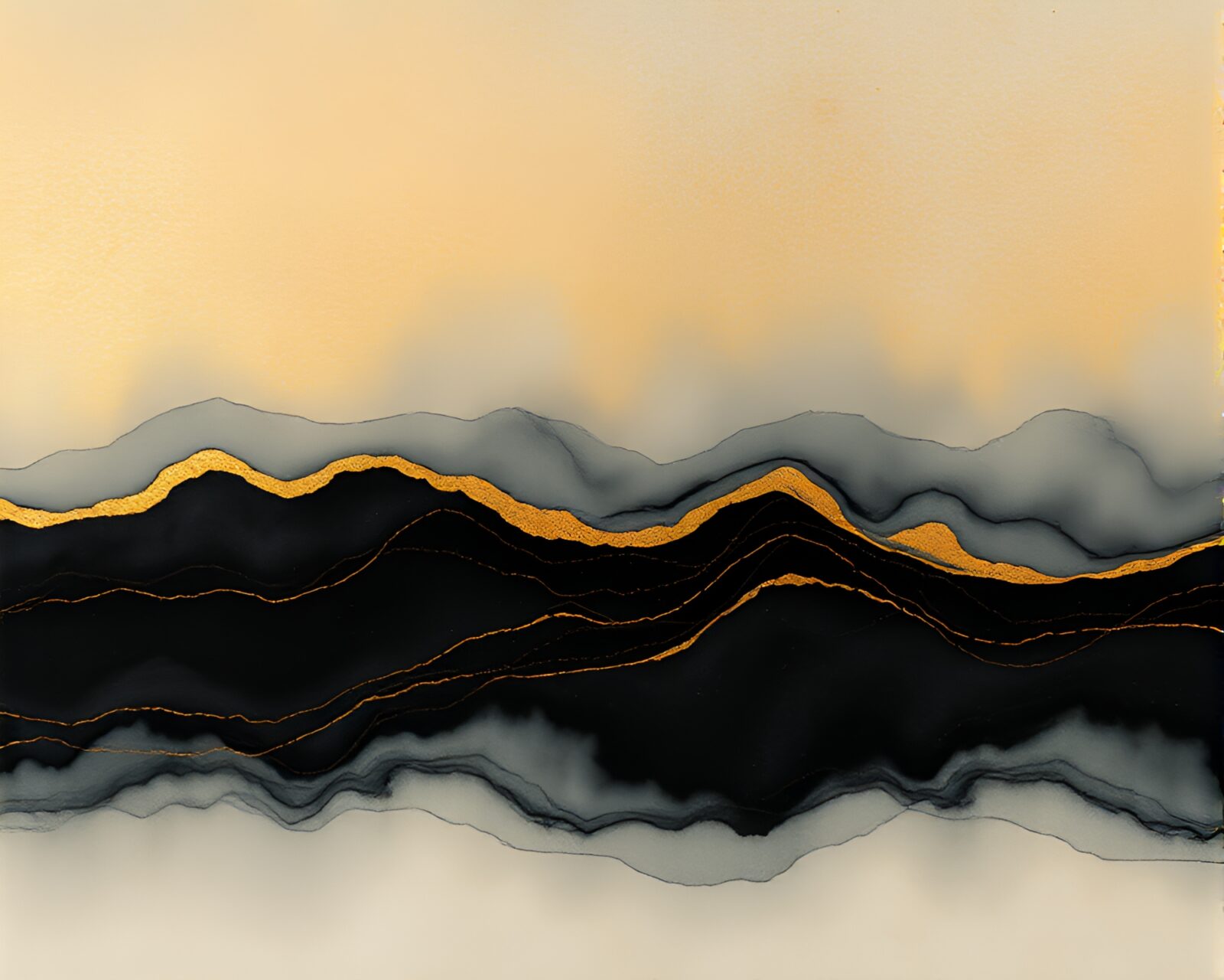 Fluid simulation of bronze patina calligraphy under twilight sky