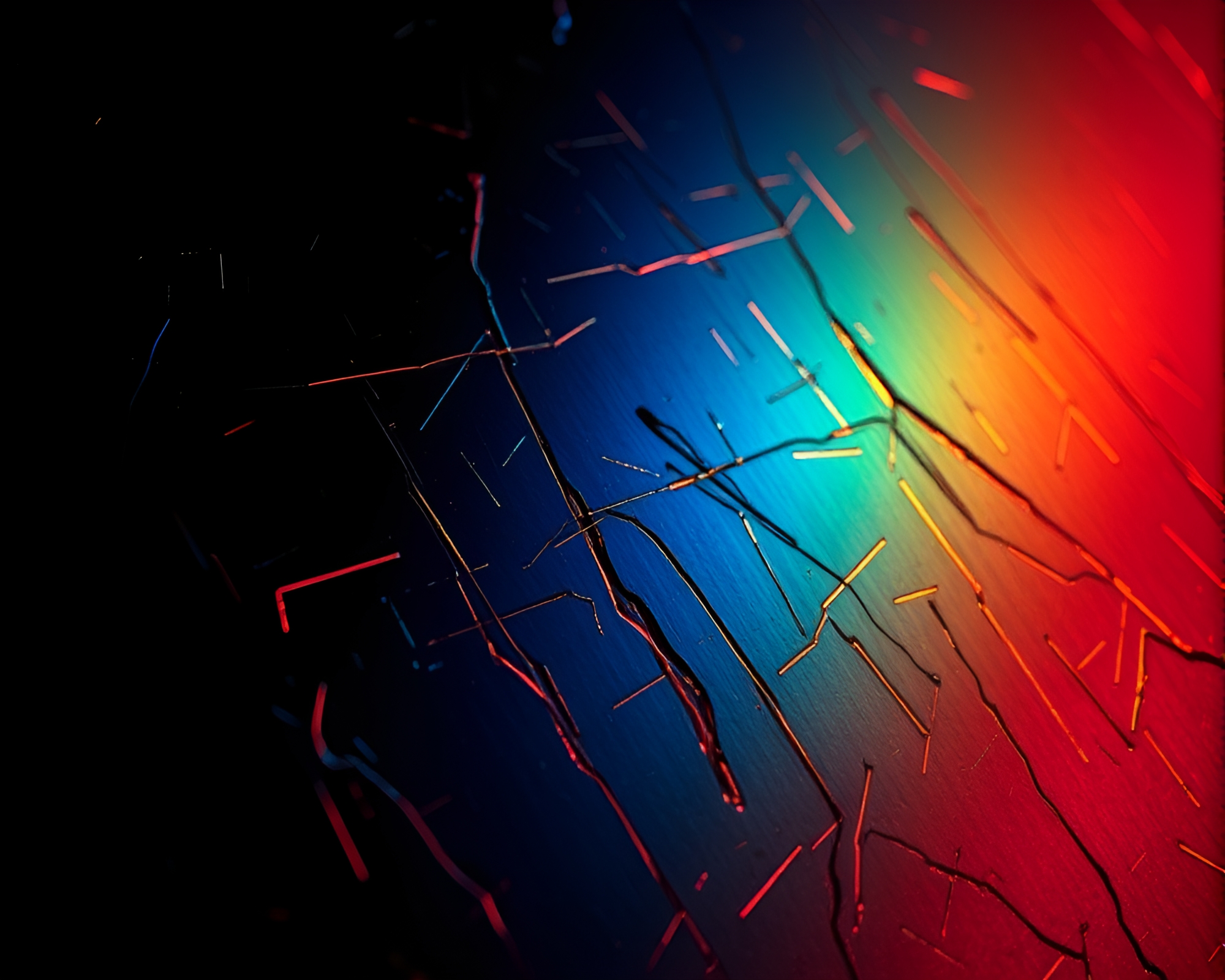 Neon Satyr in Metallic Thermal Imagery – free AI stock image