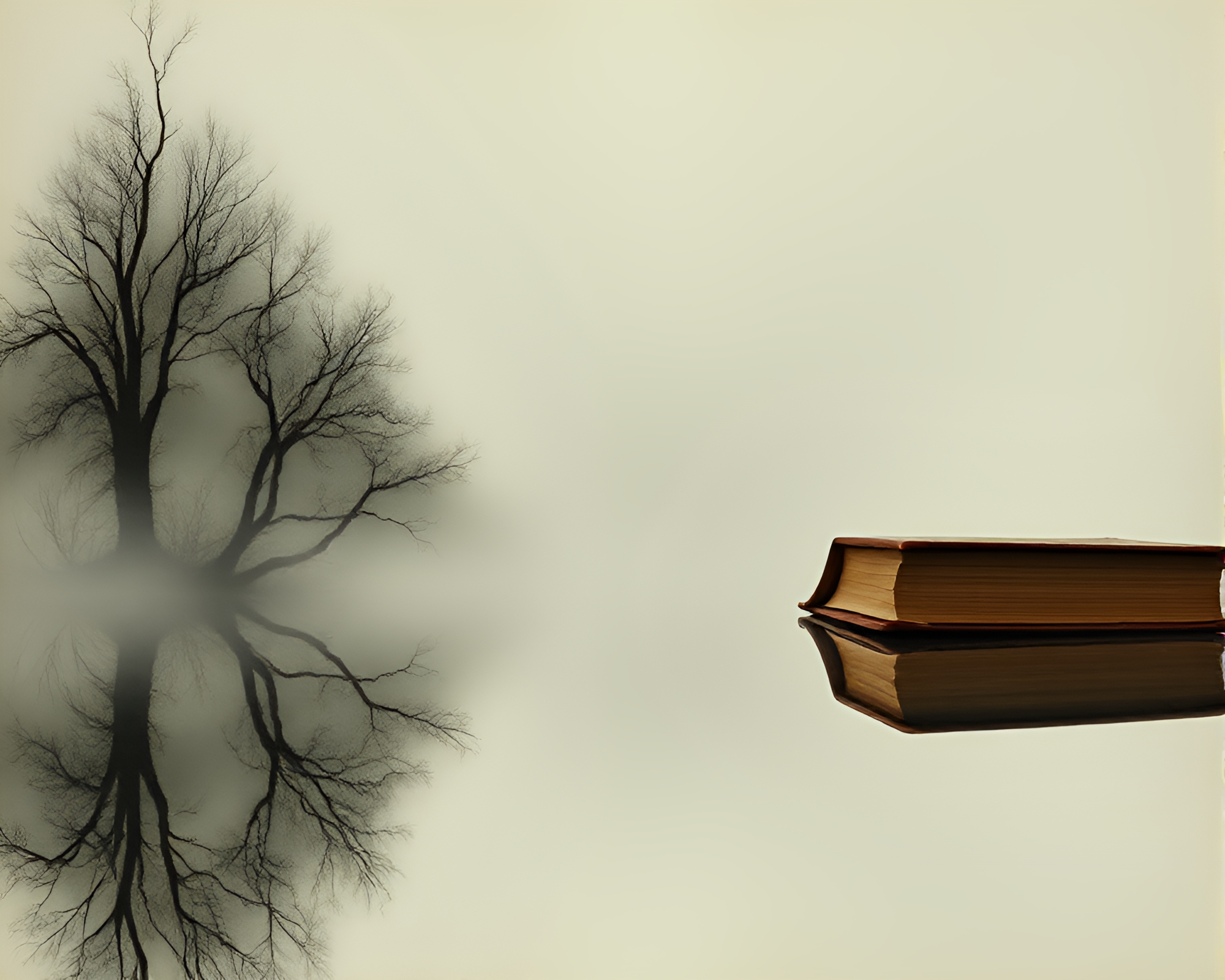 Ethereal Double Reflection: Edgar Allan Poe Experience – free AI stock image