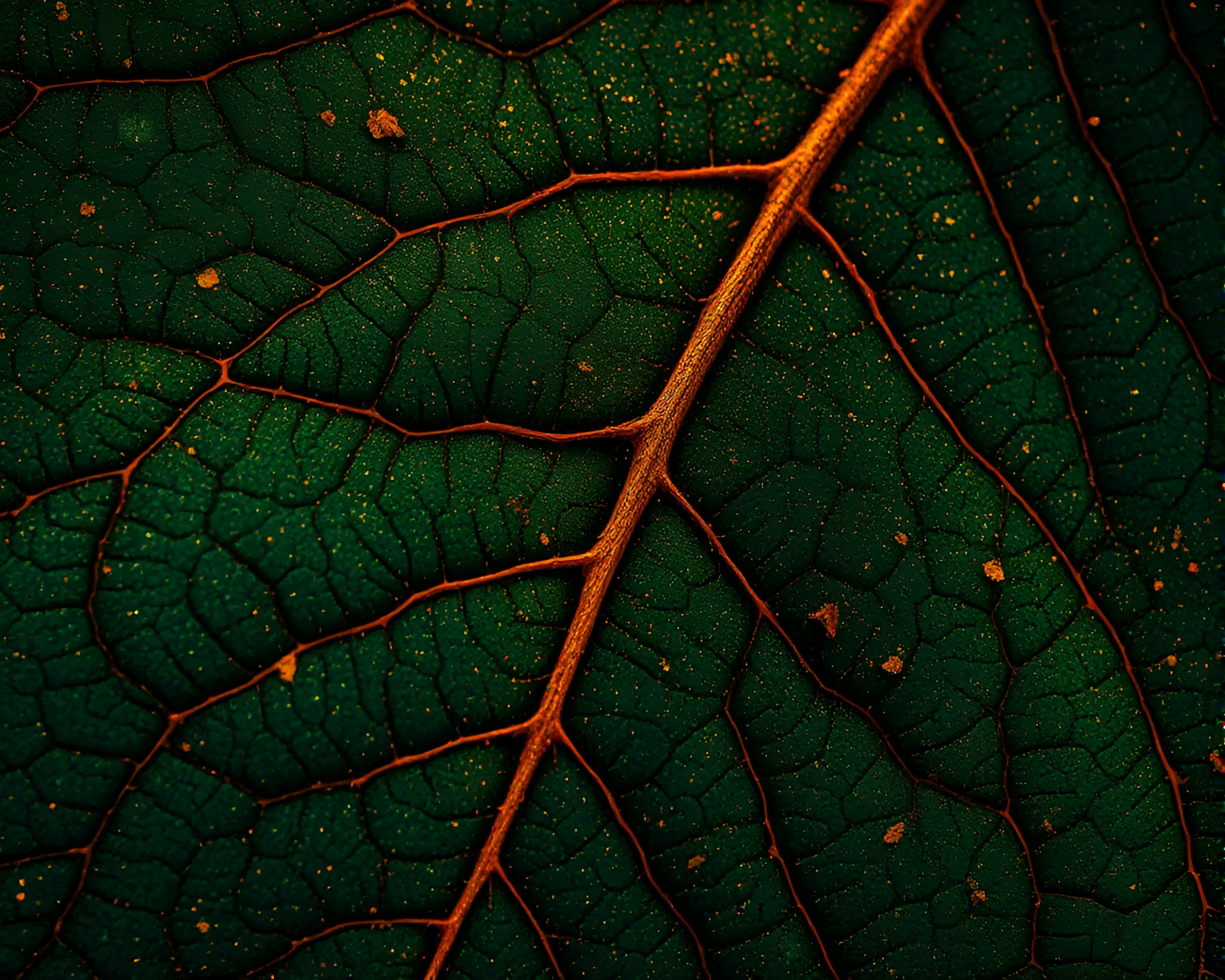 Cosmic Leaf Vein Horror: AI-Generated Lovecraftian Nightmare – free AI stock image