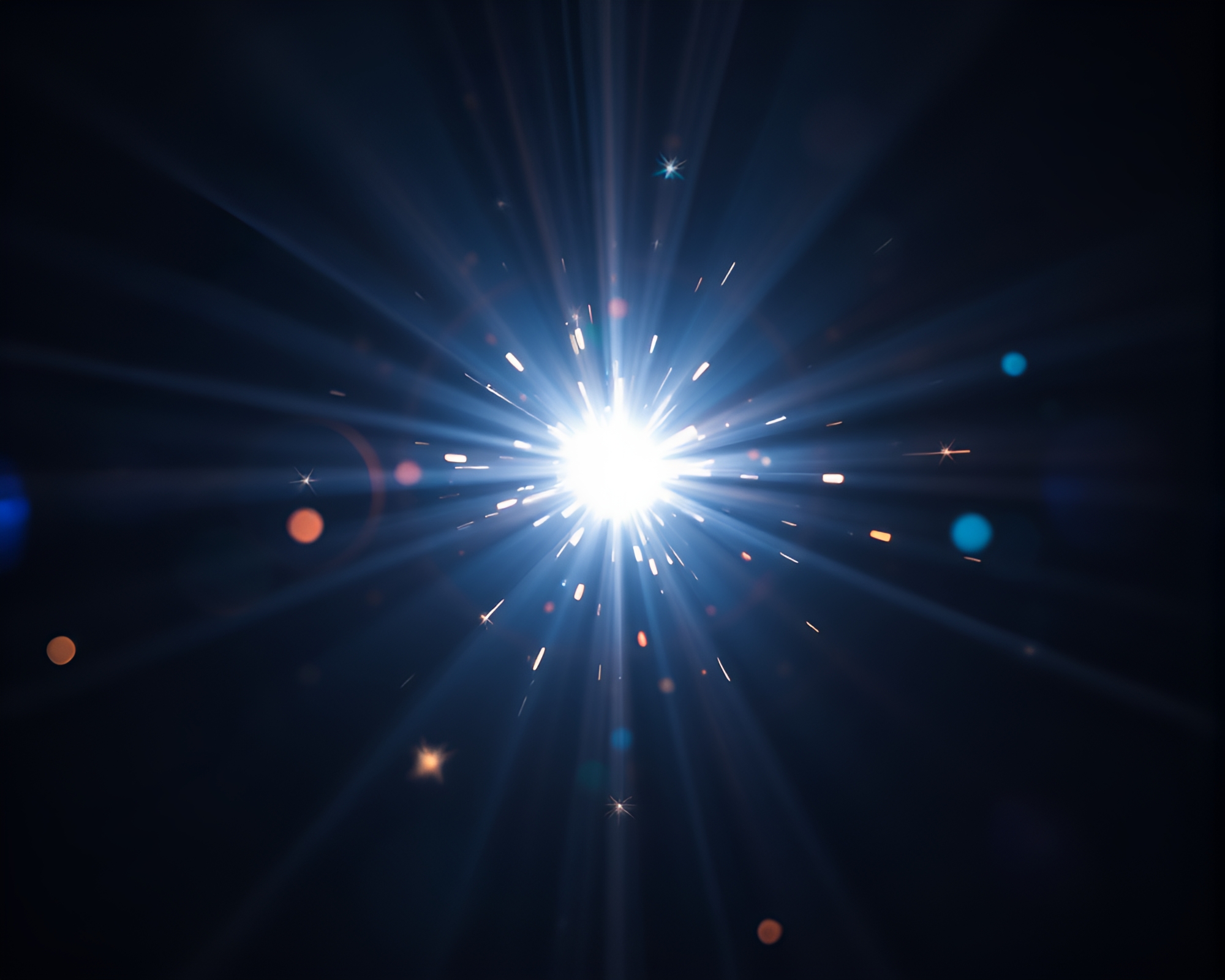 Dreamy Holographic Display with Fairy Light Sparkle – free AI stock image