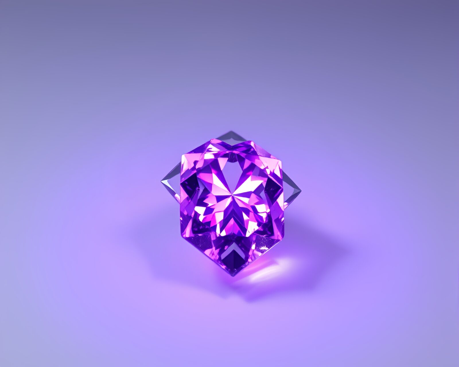 Vibrant ultraviolet obelisk amidst an explosion of colors