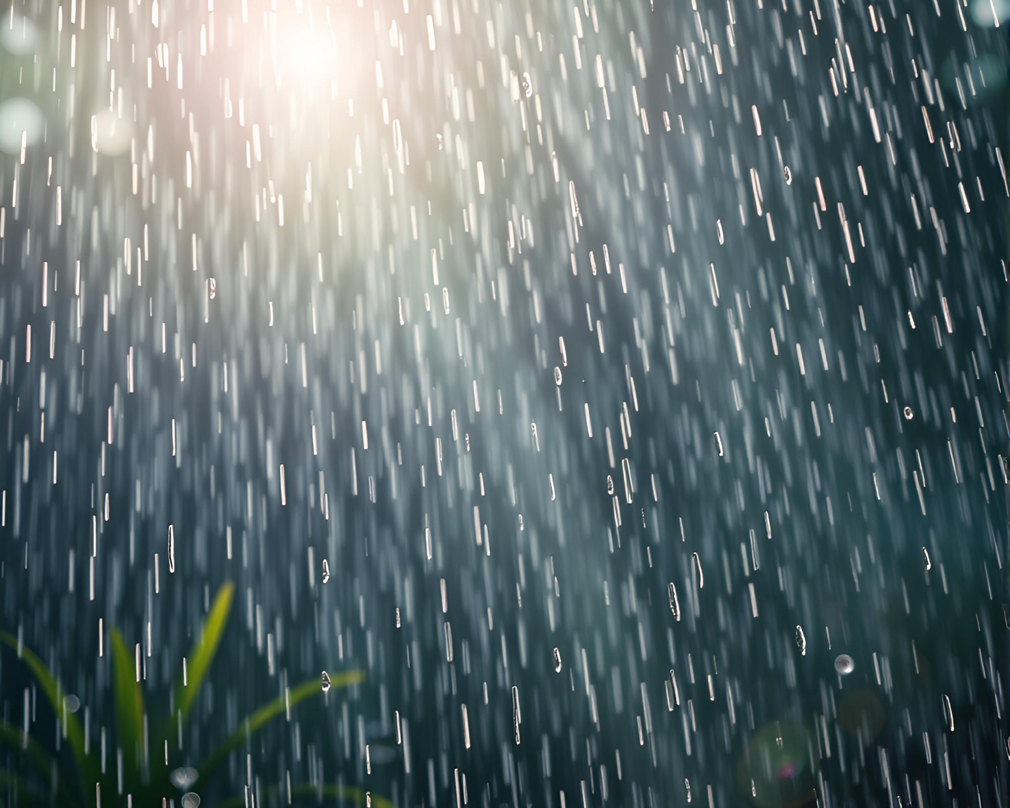 Pixel Art Hot Spring Rain Droplets Scene – free AI stock image