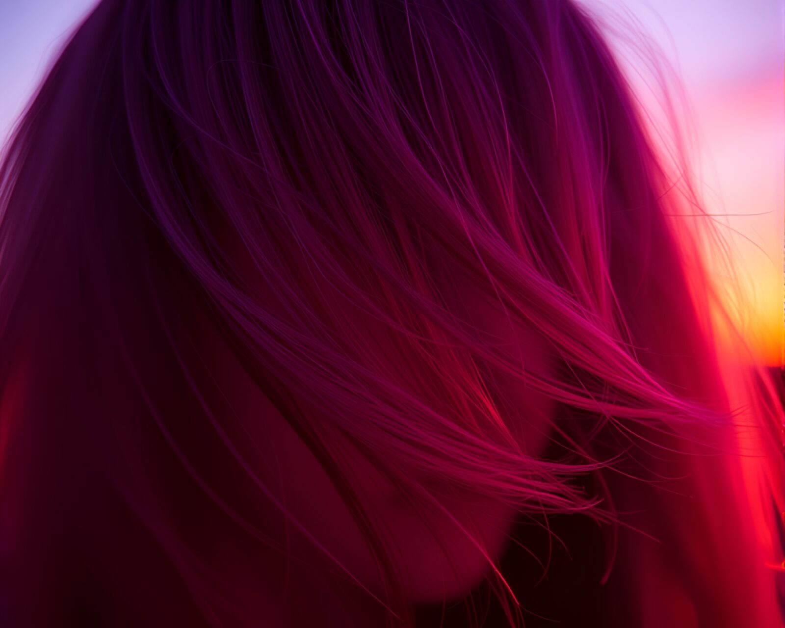 Vibrant fruit tart amid sunset with dreamlike lens distortion