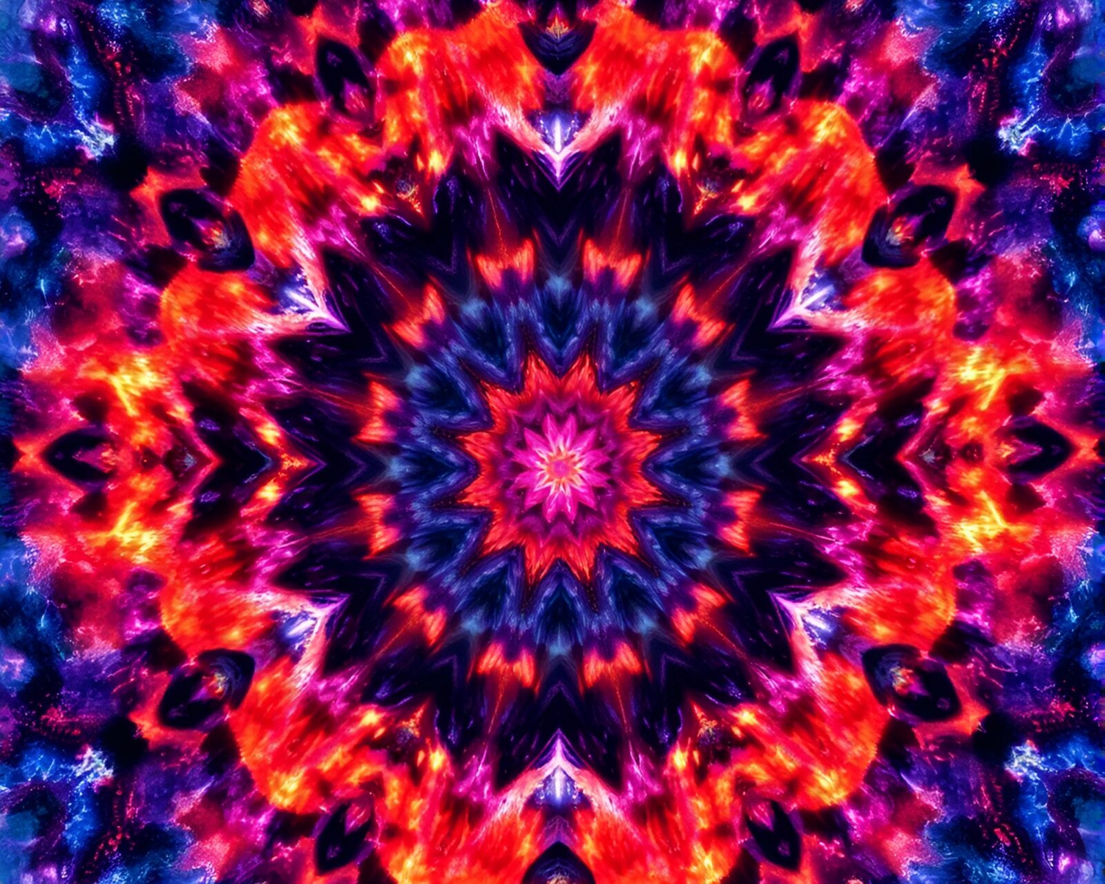 Vibrant cosmic hues and cloth simulation in AR overlay
