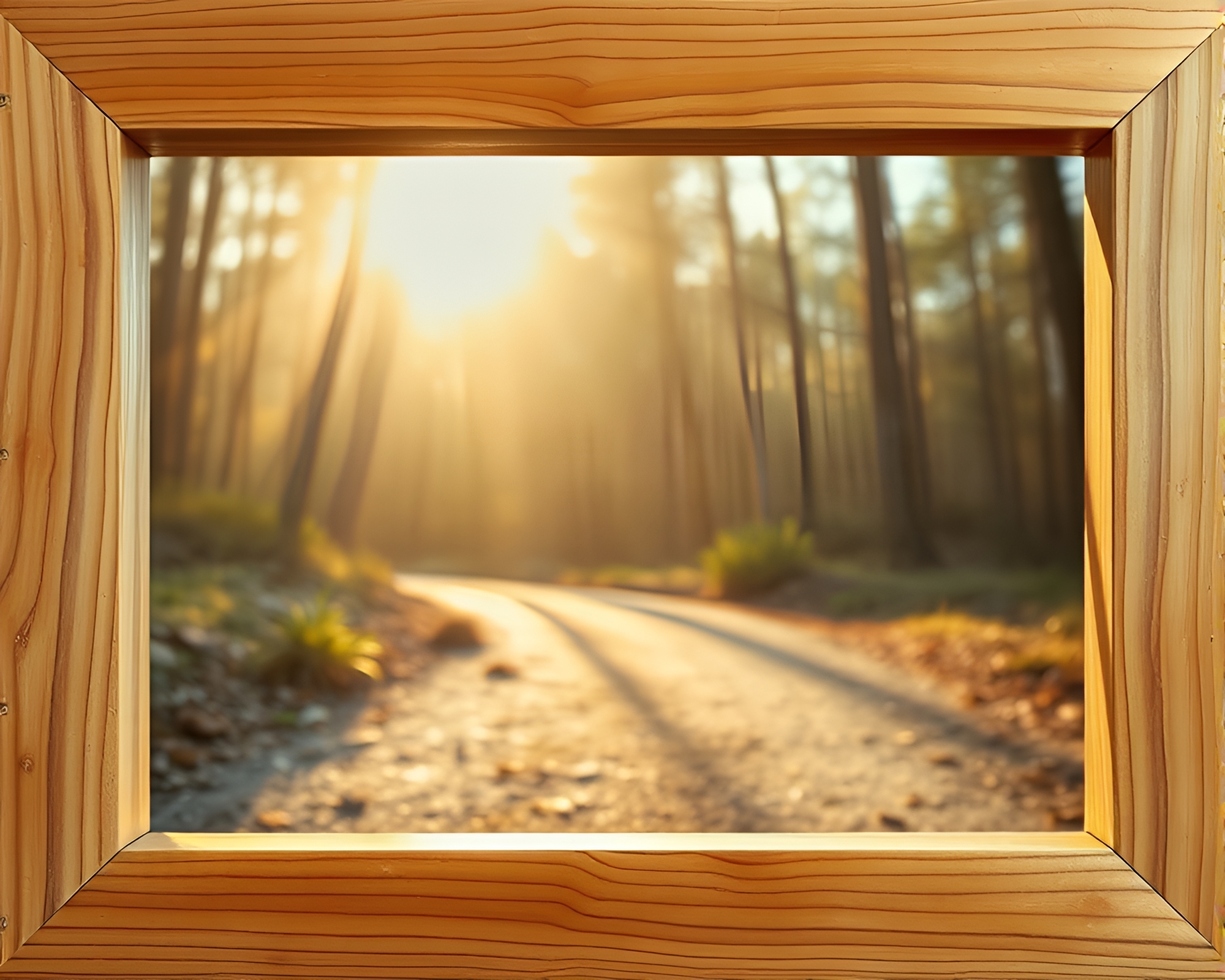 Encaustic Skateboarder in Natural Frame – free AI stock image