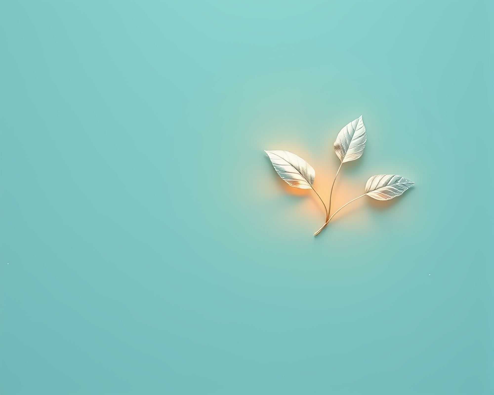 Turquoise Sand Dune with Silver Leaf Accents – free AI stock image