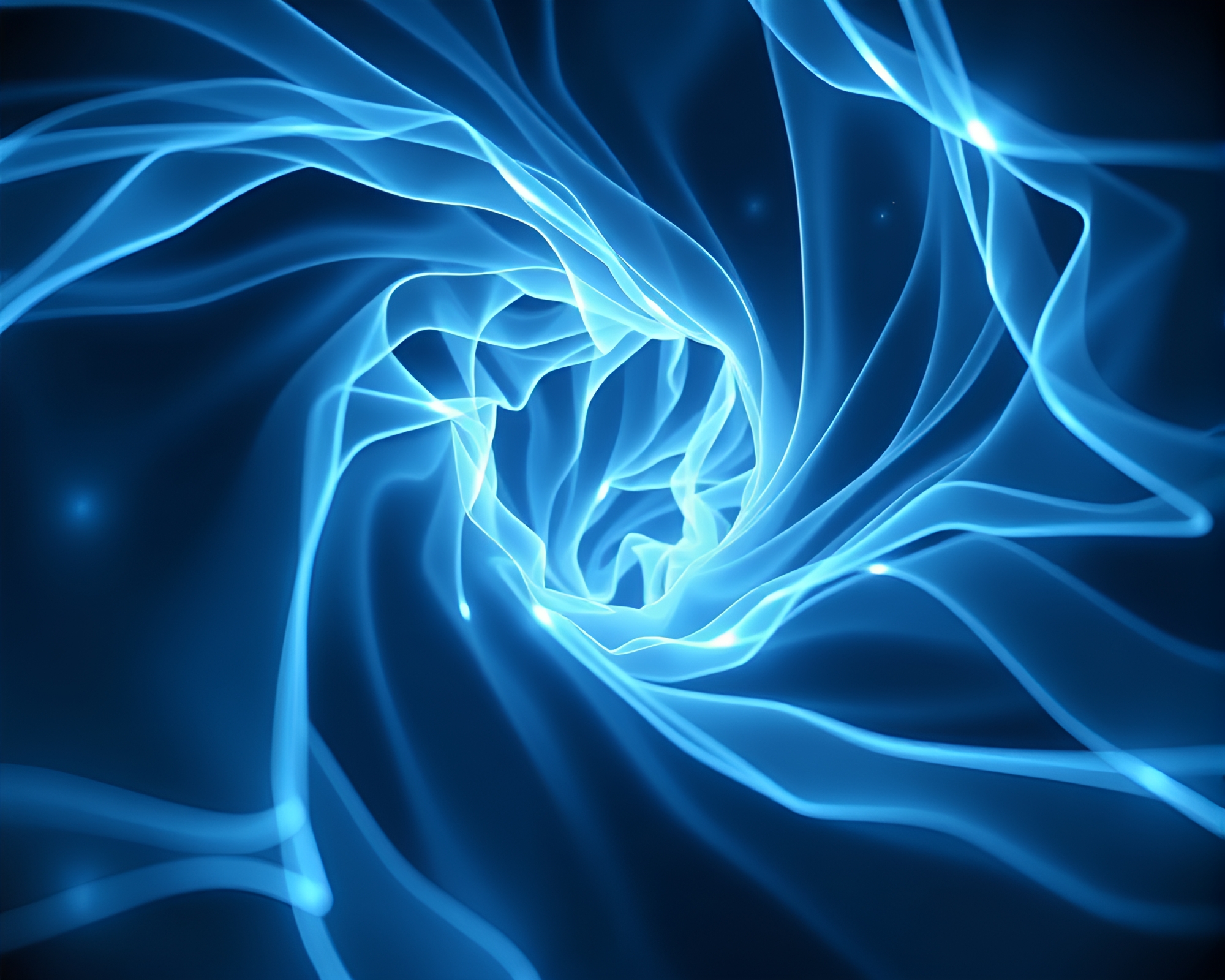 Ethereal Time Vortex Illuminated by Wireframe Fabric Folds – free AI stock image