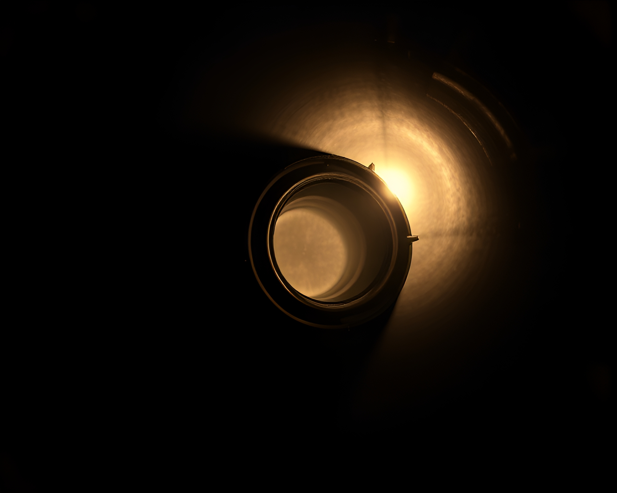 Tri-tone Studio Shot of Sepia-Toned Wormhole Generator – free AI stock image