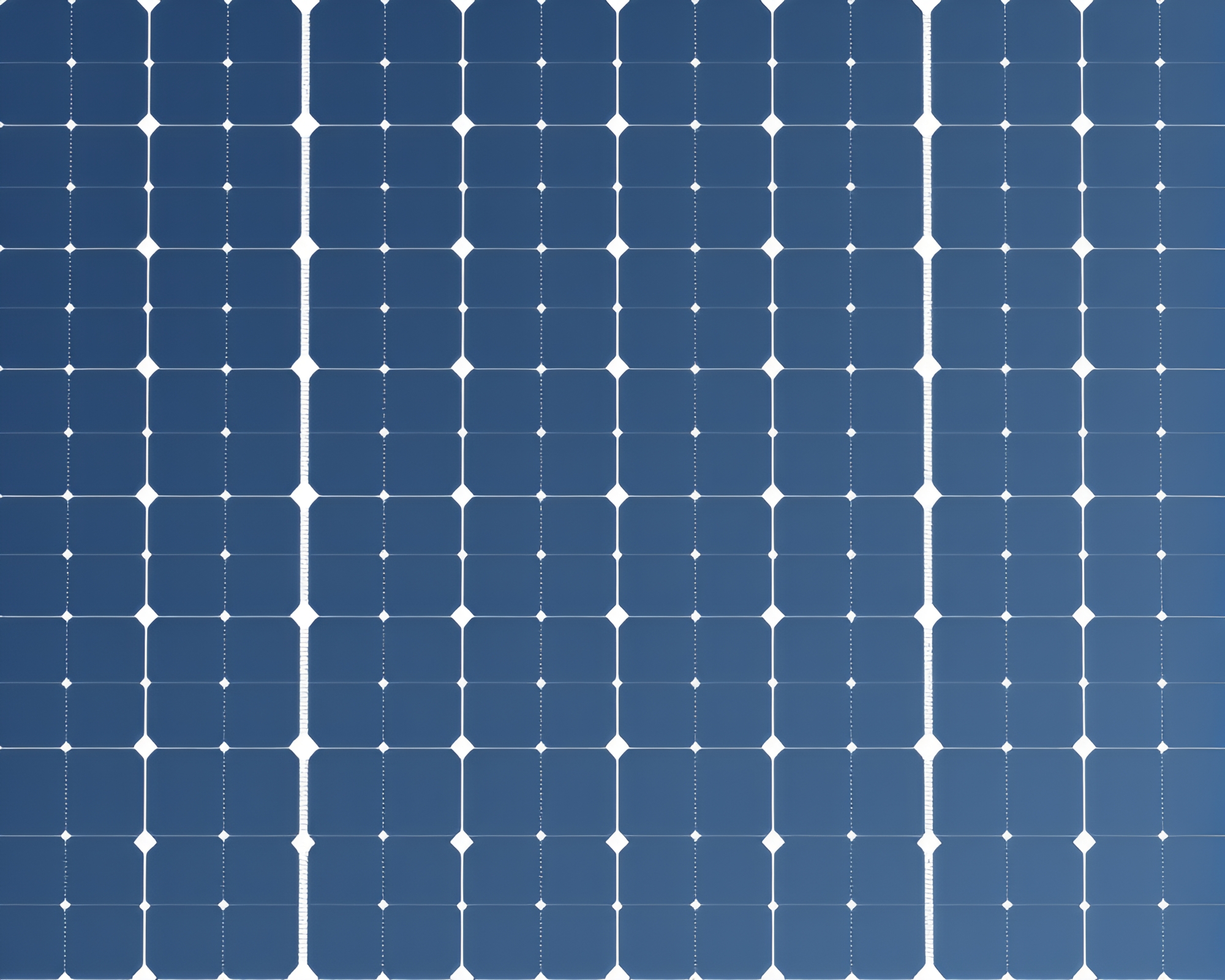 Solar Panel Array Stitched Monochrome Blue Gradient Mesh – free AI stock image