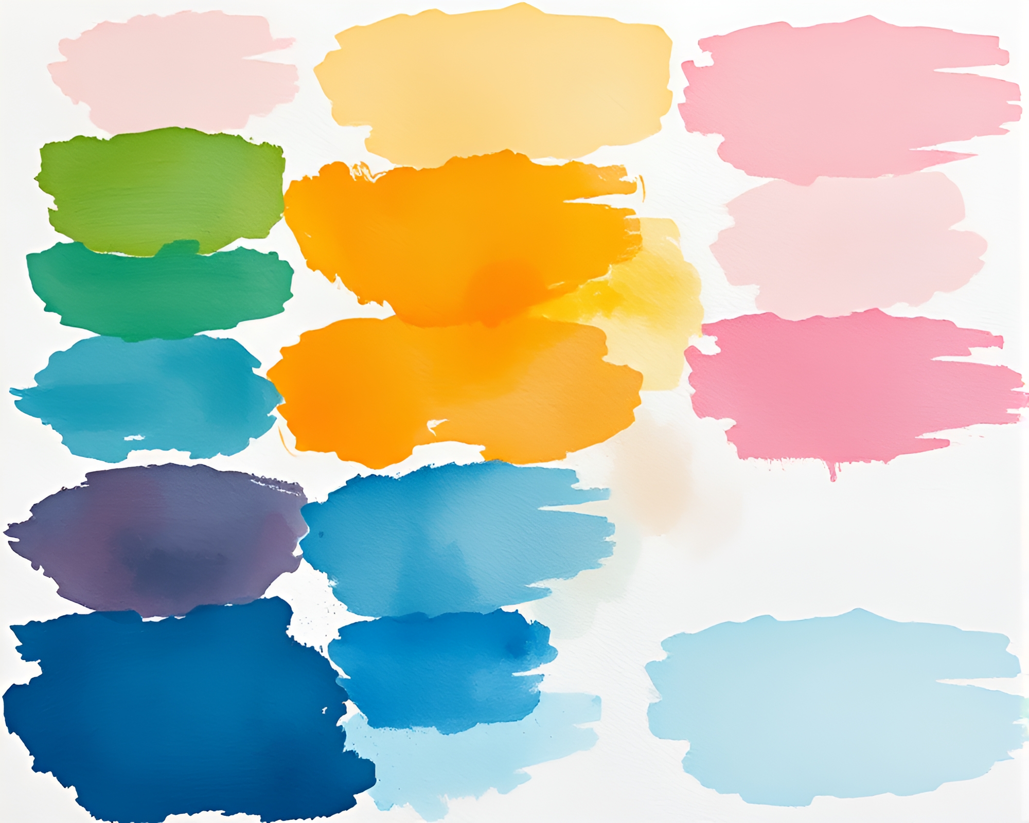 Tea set in vibrant jewel-toned action painting – free AI stock image