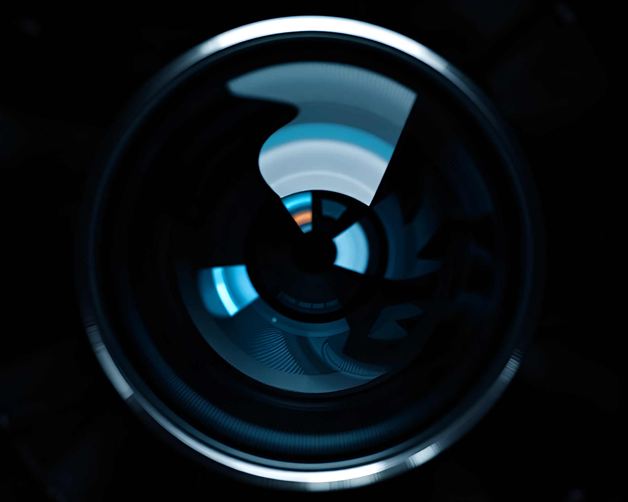Basilisk Gaze: Steel-Blue Swirls – free AI stock image
