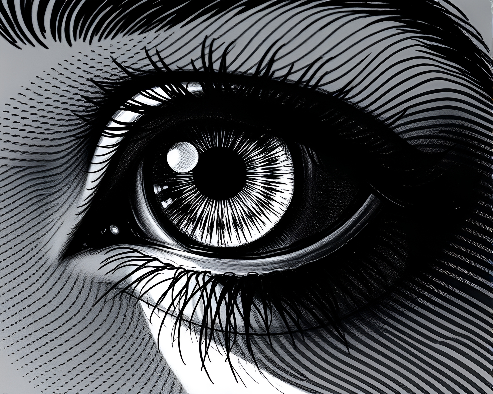 Intricate Engraved Smart Contact Lens Design Concept – free AI stock image
