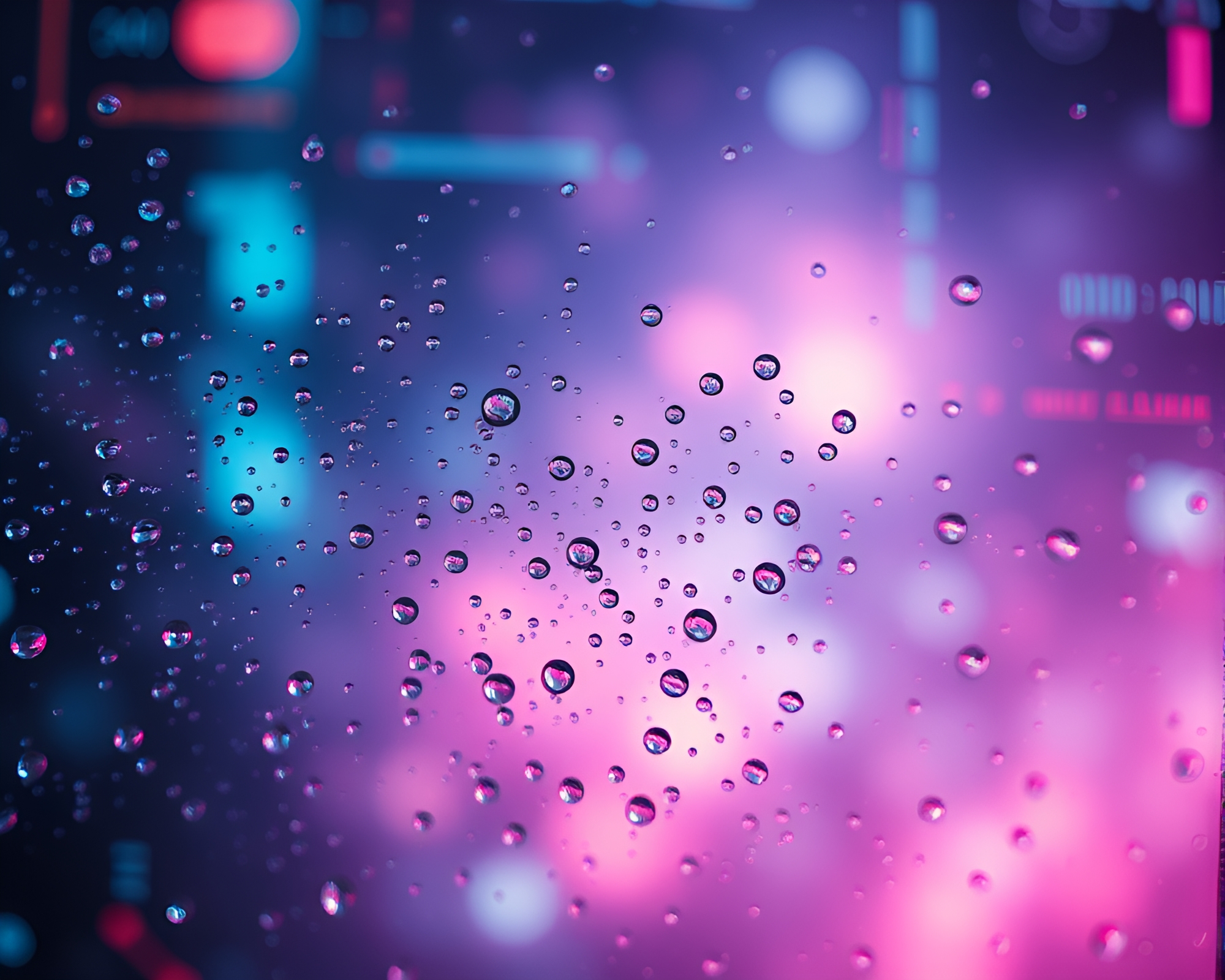 Futuristic Plasma Rifle HUD Overlay with Water Droplets – free AI stock image