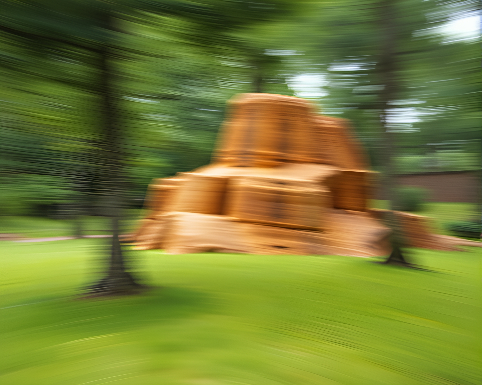 Geyser Field with Pan Motion Blur and VHS Distortion – free AI stock image