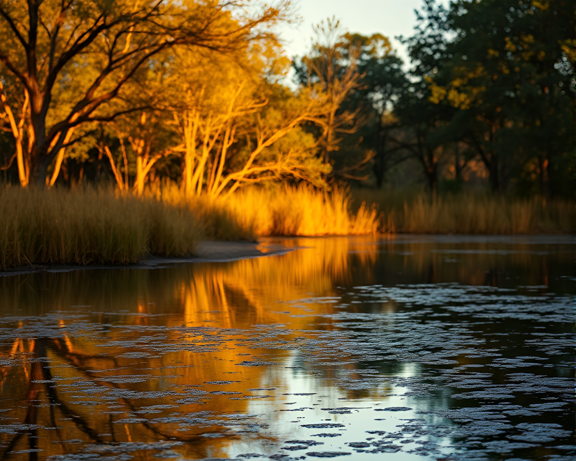 Drum Reflections in Savannah Golds – free AI stock image