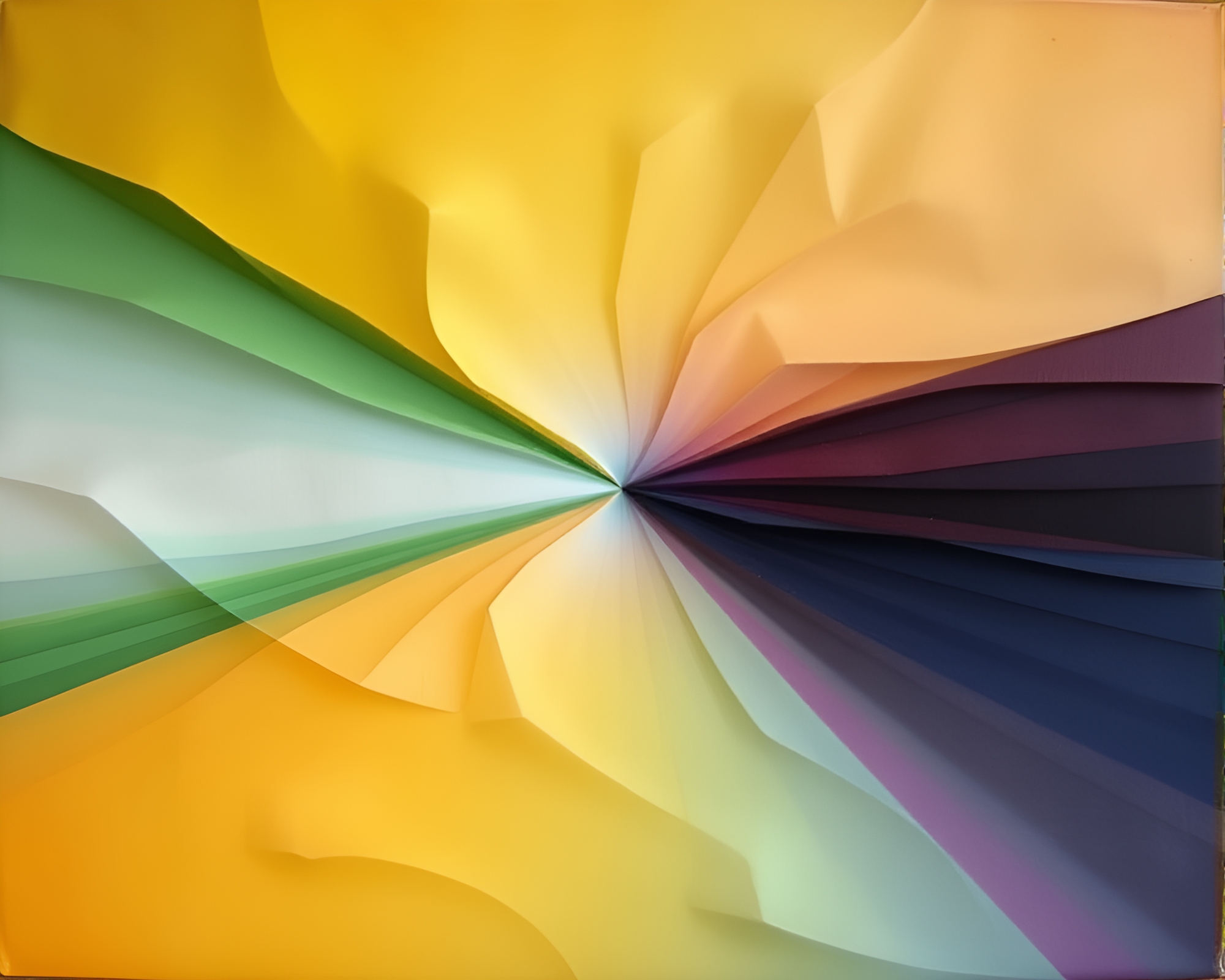 Encaustic Fabric Folds in Time Dilation Prism – free AI stock image