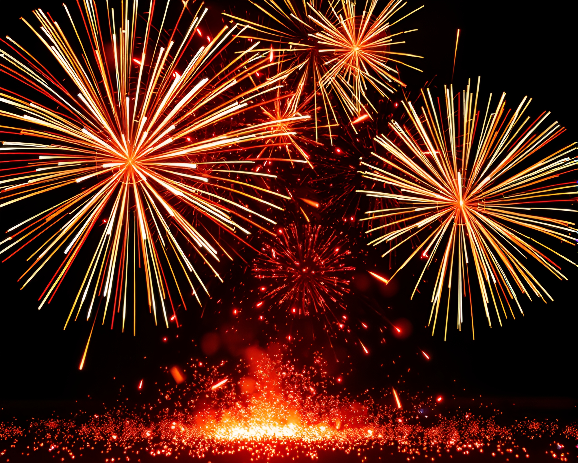 Vibrant Vinyl Record Fireworks Explosion – free AI stock image