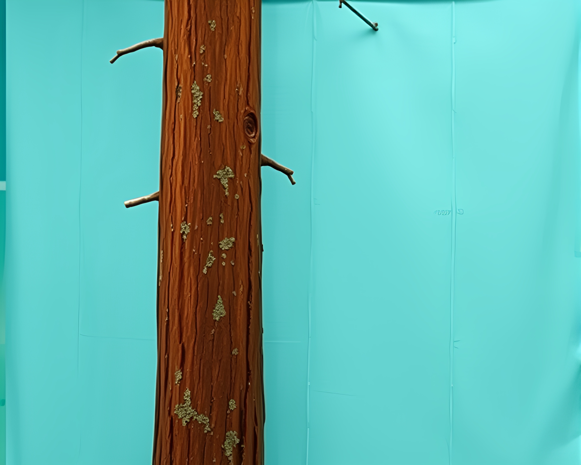 Mildew Spots on Redwood with Cloth Water Ripples – free AI stock image