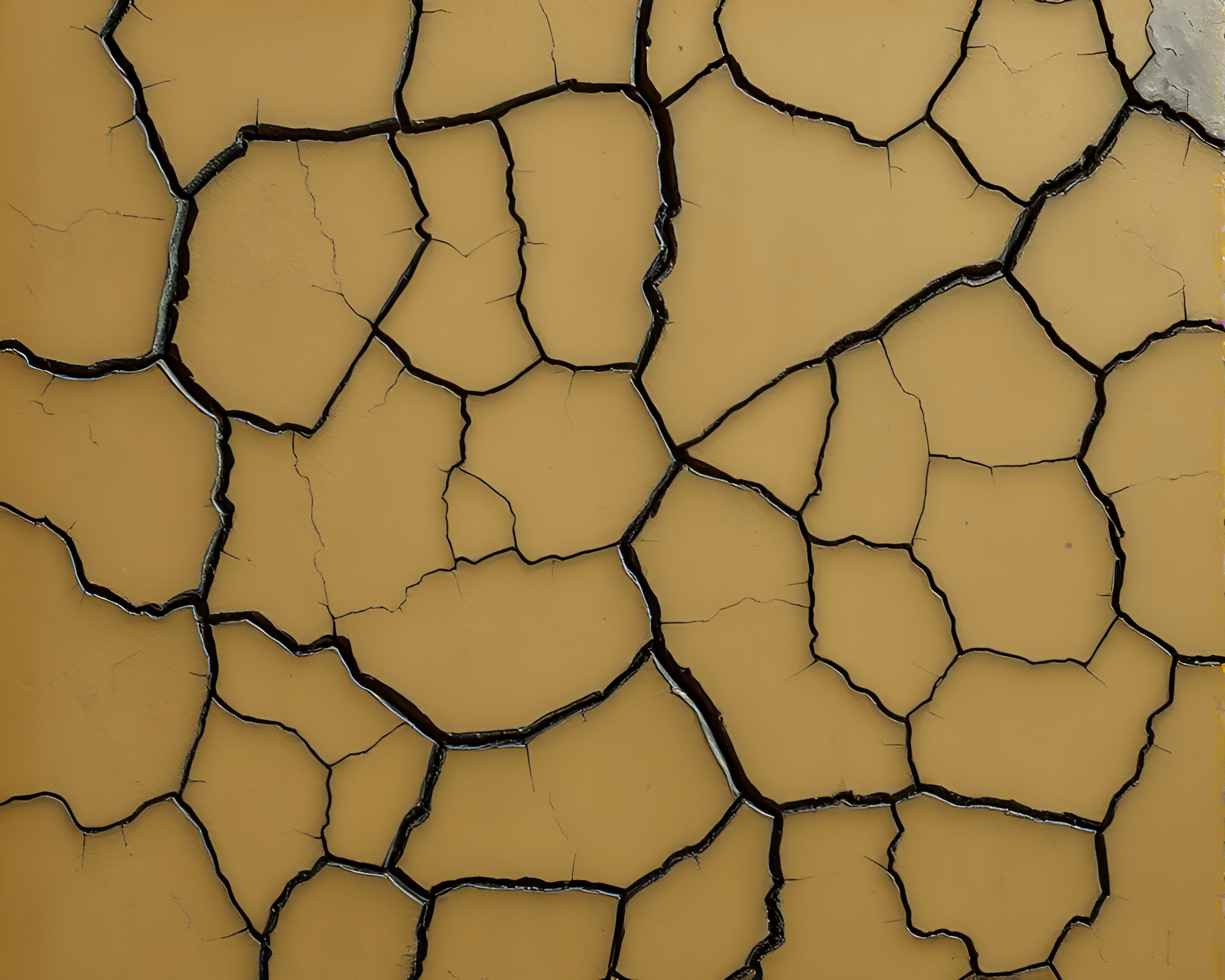 Cracked Earth Psychedelic Swirl Grisaille Art – free AI stock image