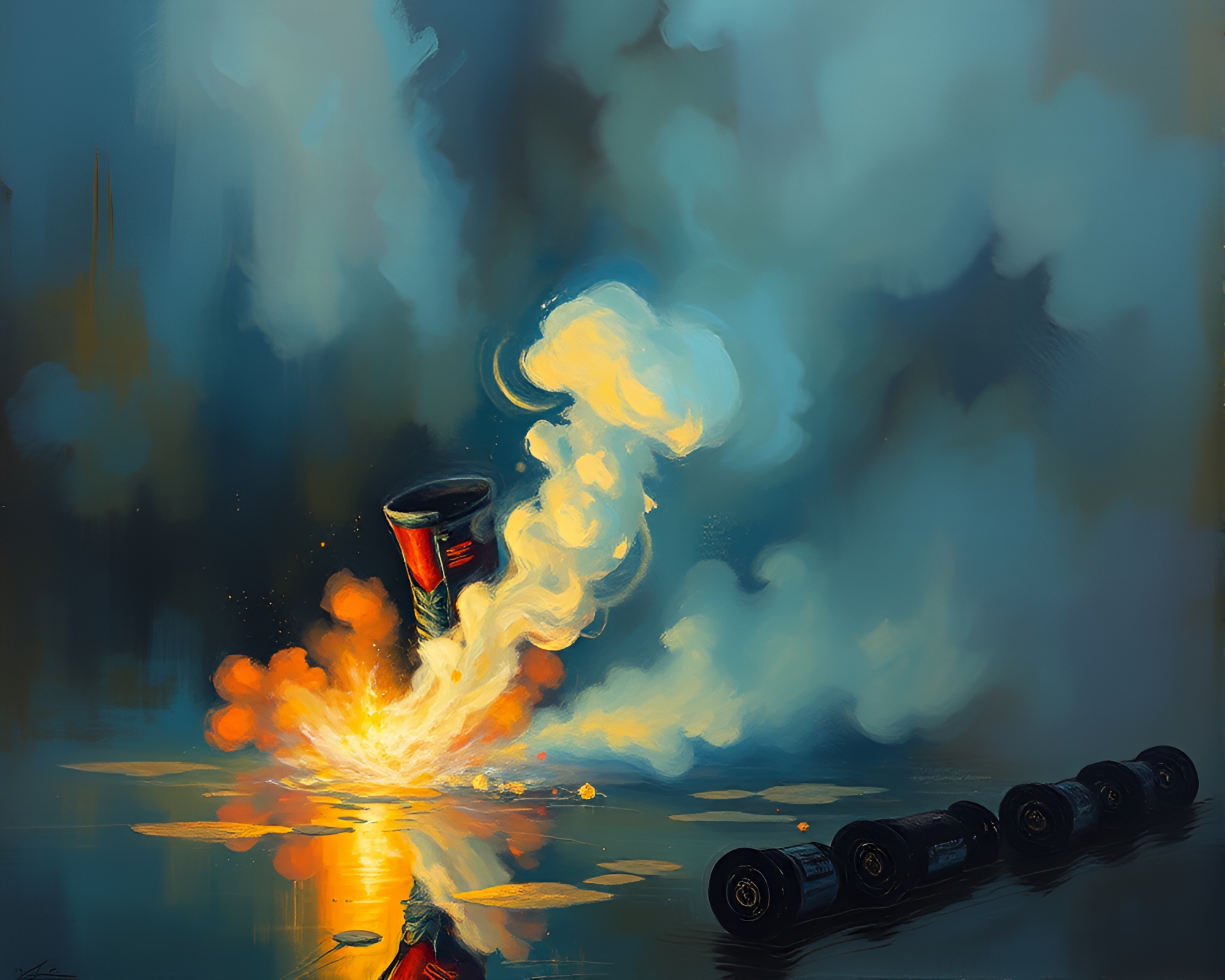 Gravity Boots Performance in Steam Vapor – free AI stock image