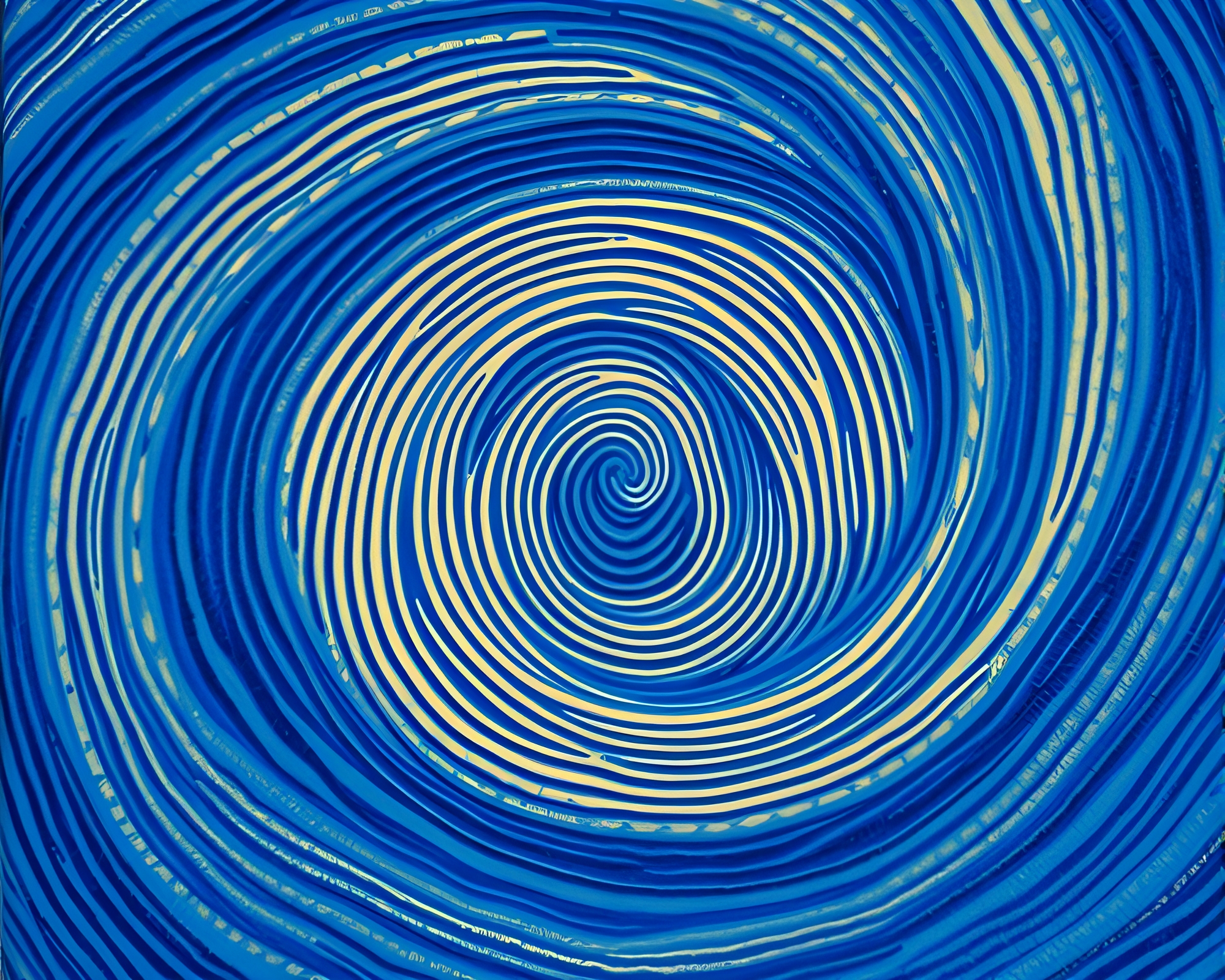 Marine Fingerprint Swirl Recreated in Hair Simulation Art – free AI stock image