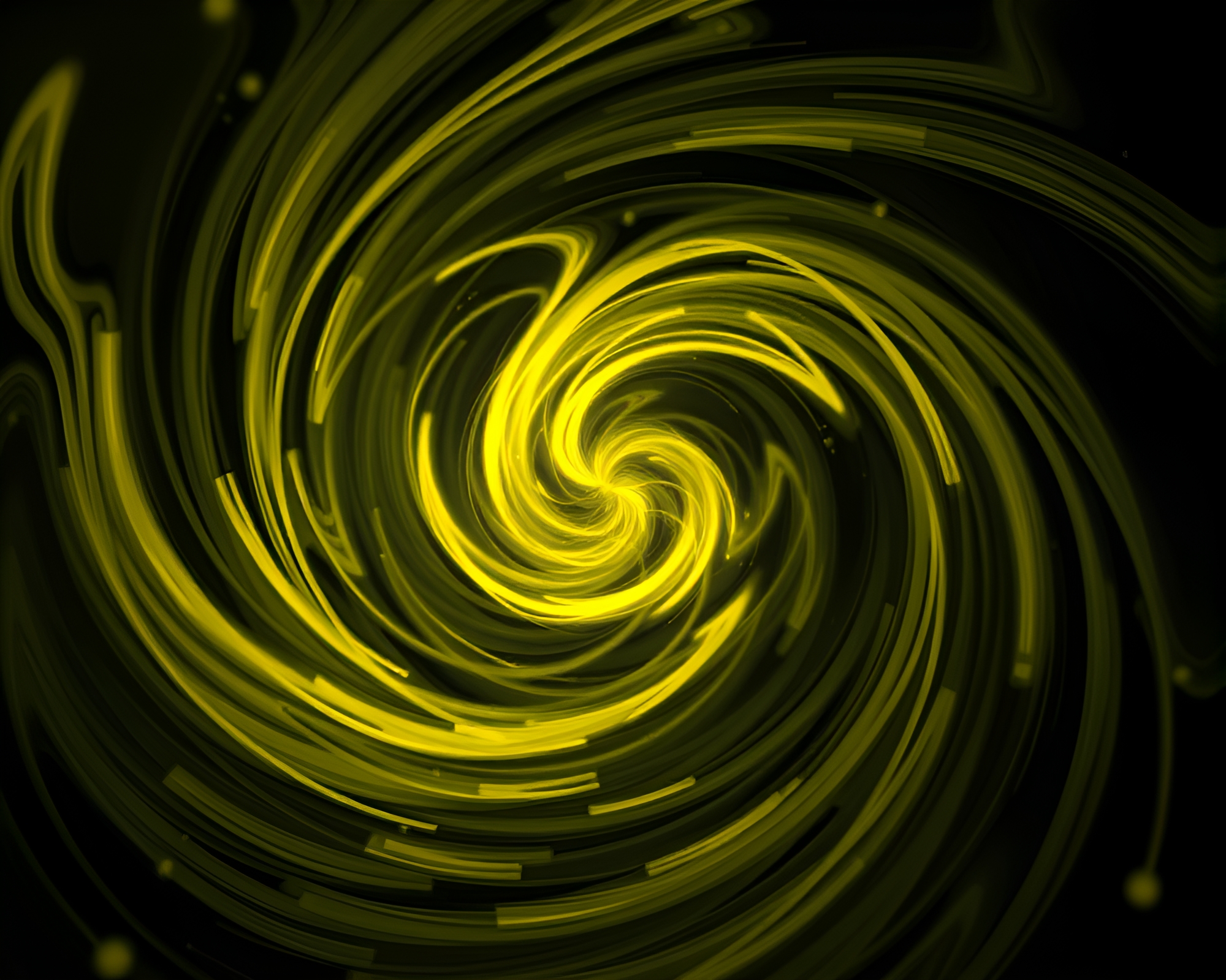Swirling Djinn in Lemon Yellow Light – free AI stock image