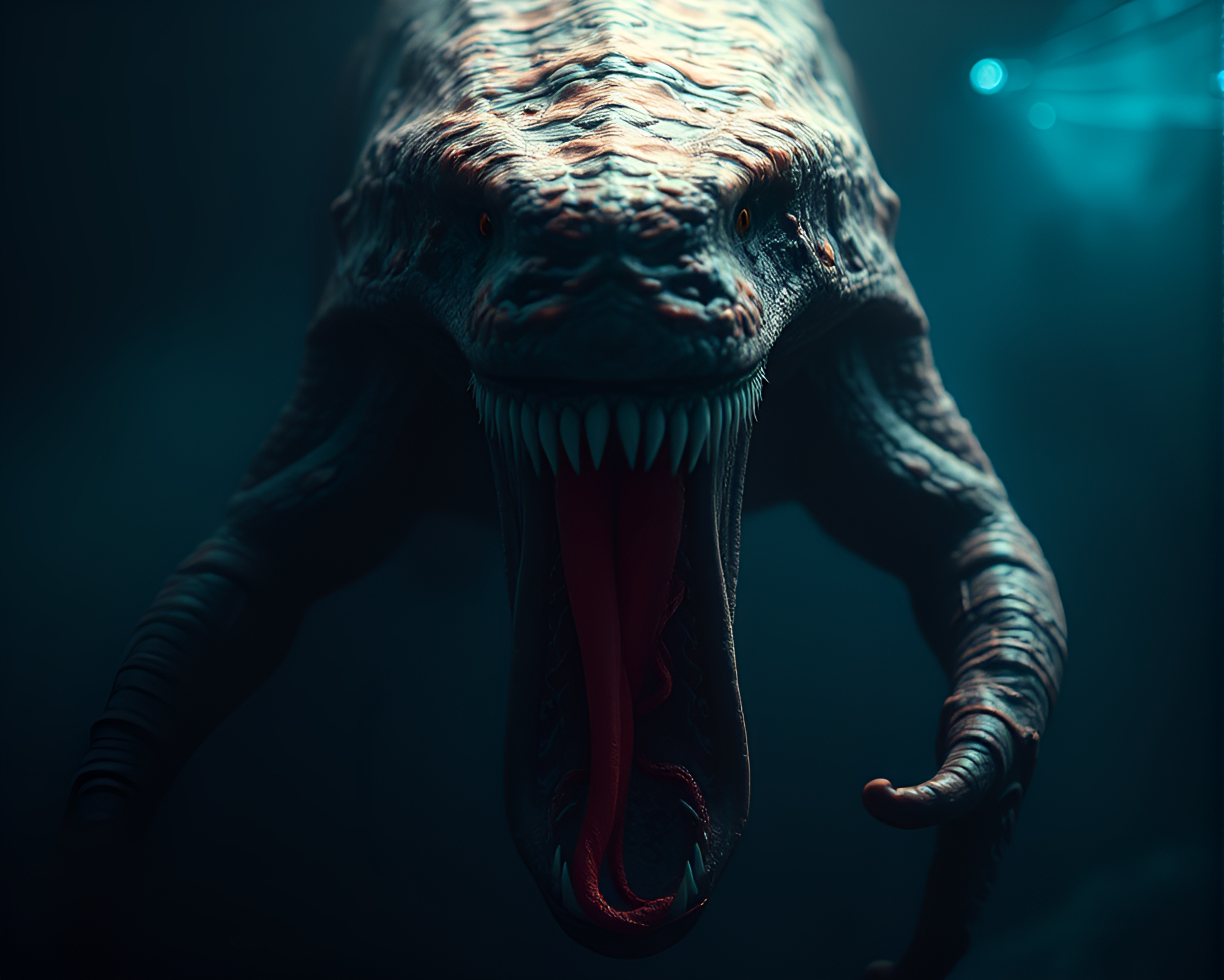 Majestic Leviathan in Soft Focus Light – free AI stock image