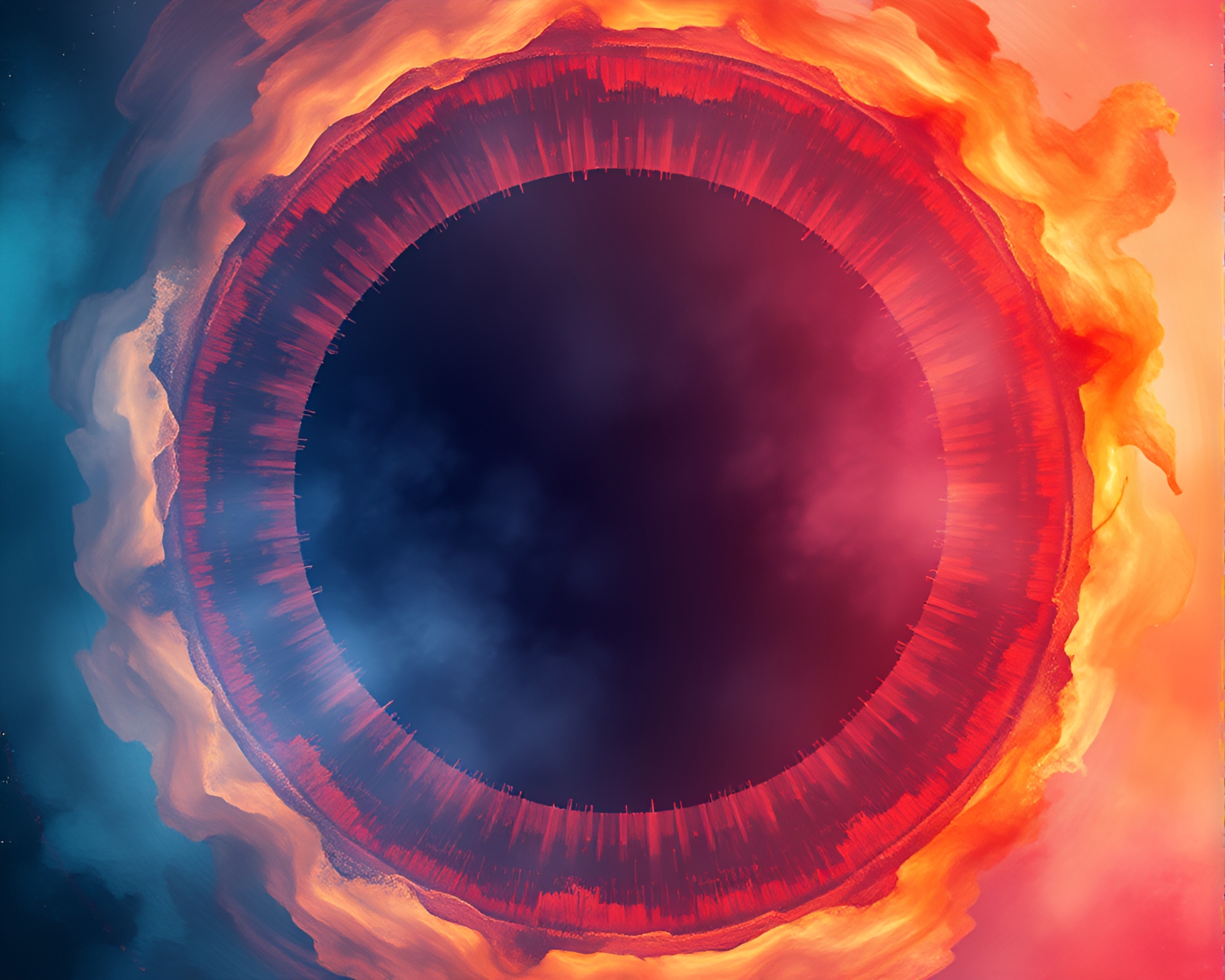 Quantum Fluctuations in Acid Wash Palette – free AI stock image