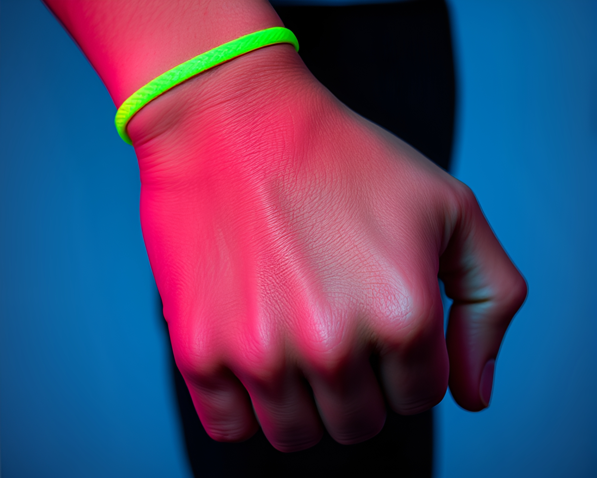 Pastel Neon Bracelet Composition in Surreal Frame – free AI stock image