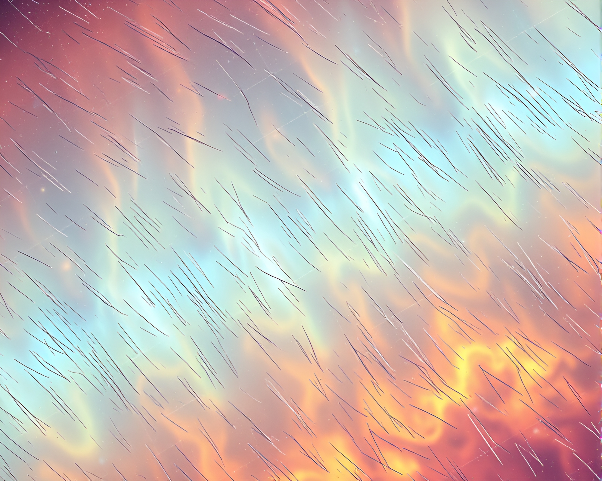 Shimmering Geyser Galaxy in Holographic Spectrum – free AI stock image