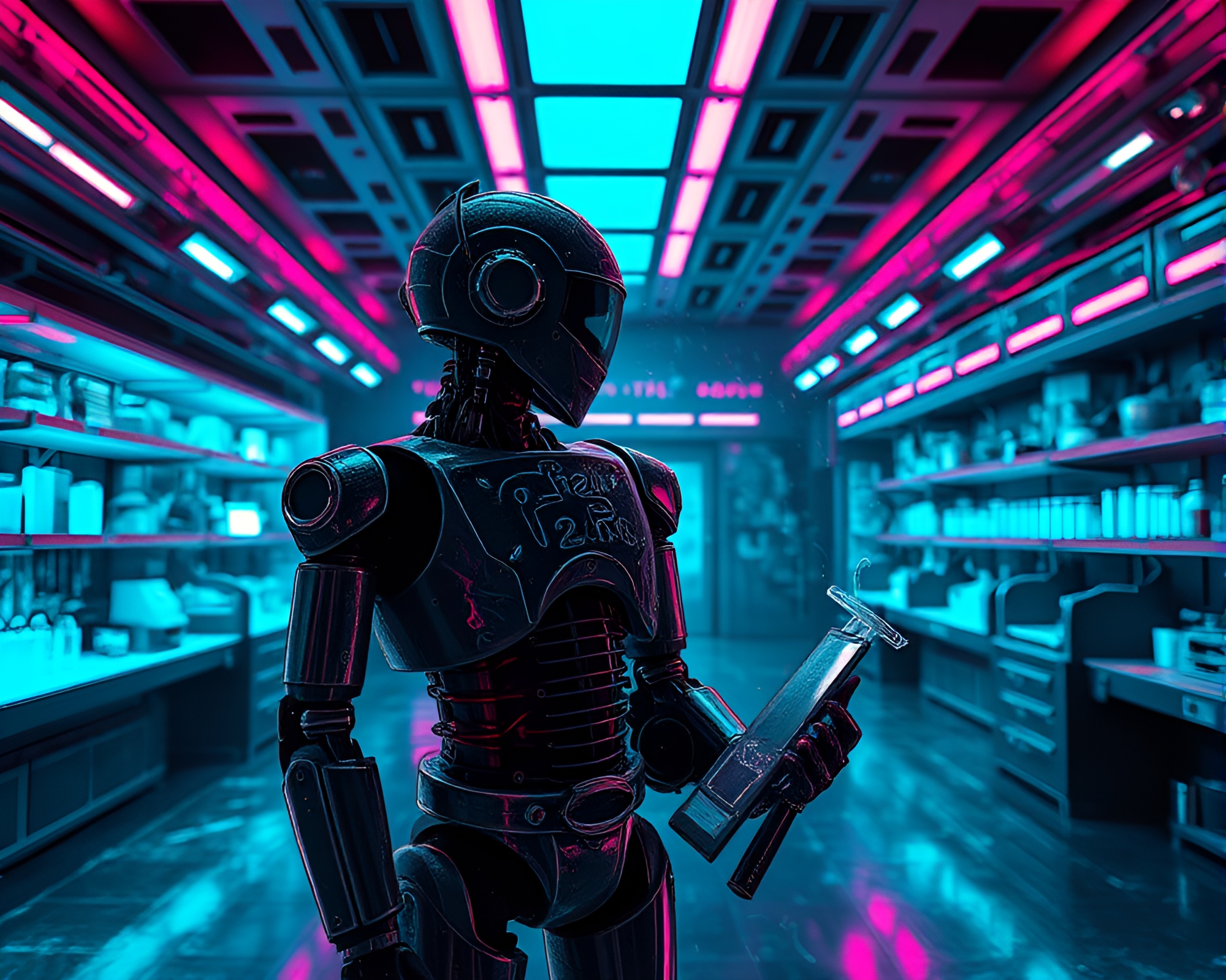 Robotics Laboratory: Opera-House Glow Chalk Scrawls – free AI stock image