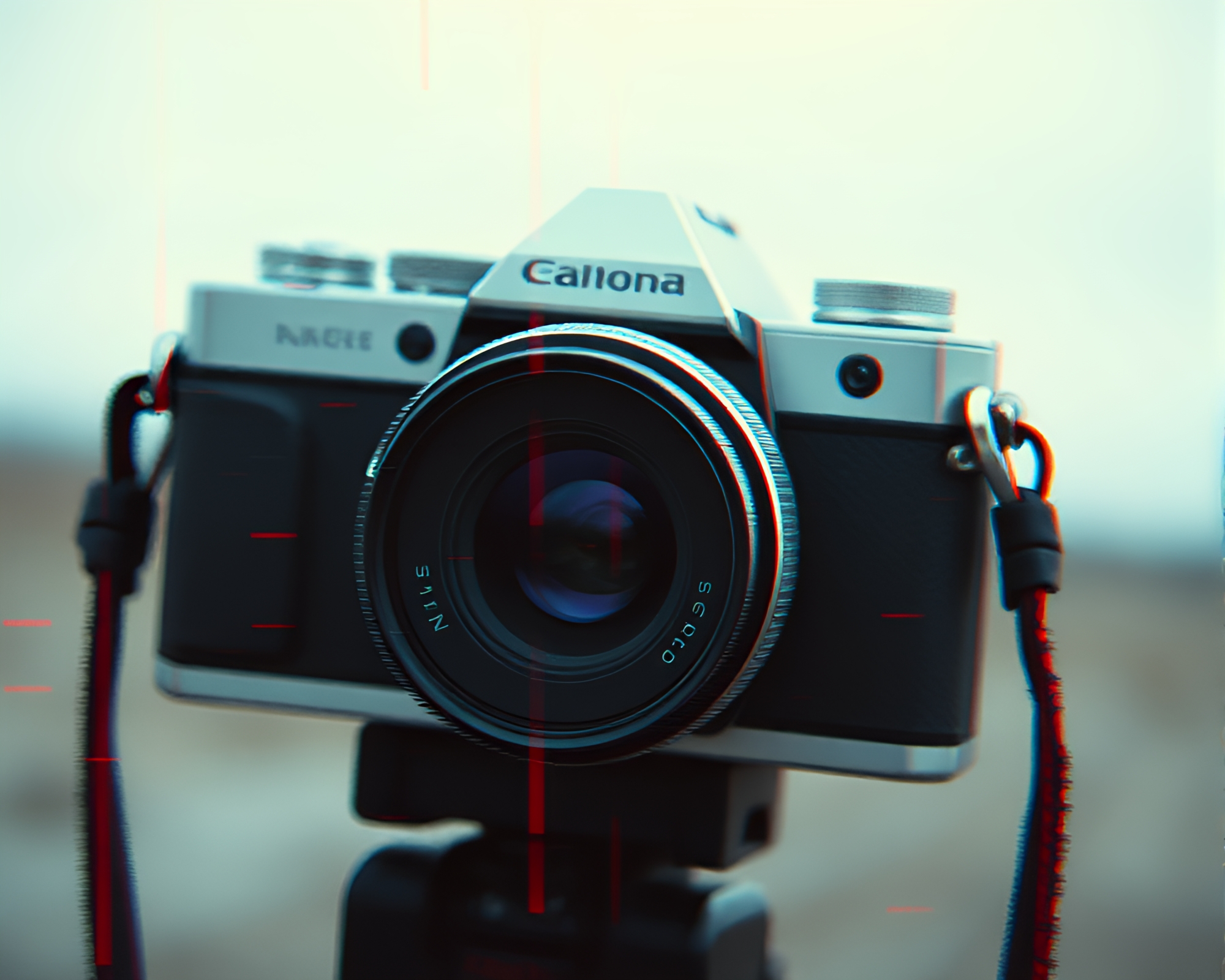 Glitch Camera Captures Utopian Oil-Rich Texture Landscape – free AI stock image