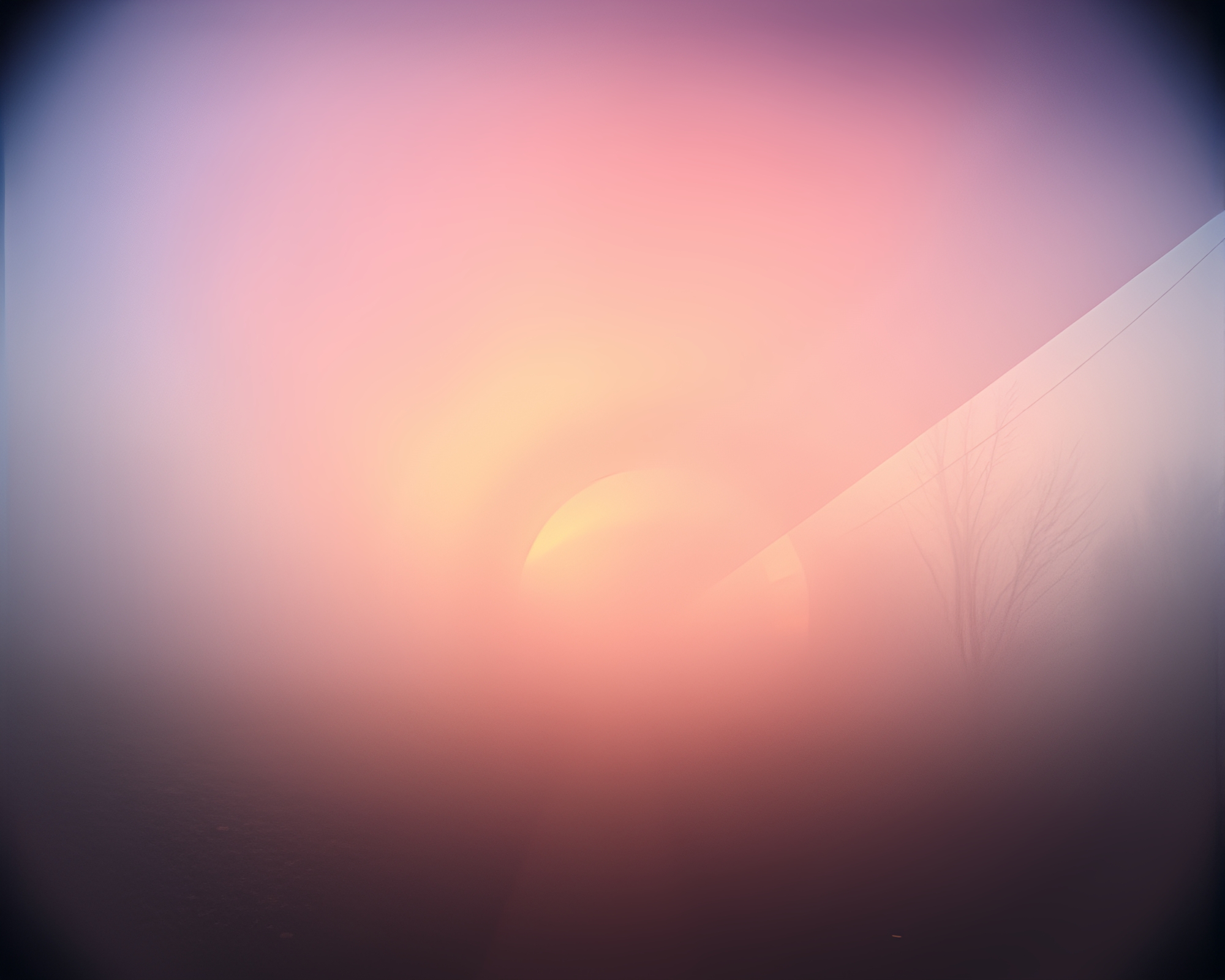 Glass Tunnel Sunrise with Fisheye Perspective – free AI stock image