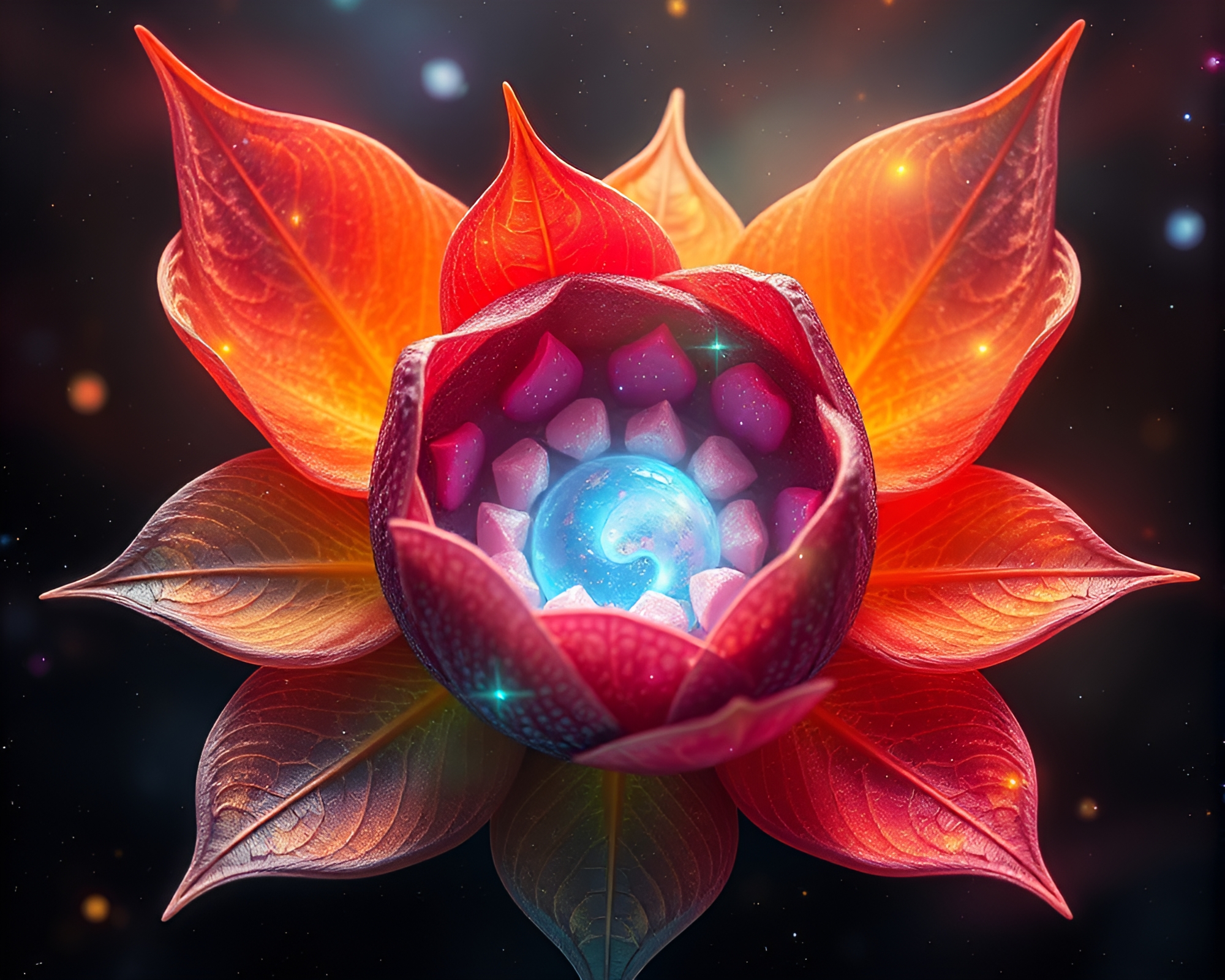 Dragon Egg Nebula in Cosmic Particle Simulation – free AI stock image