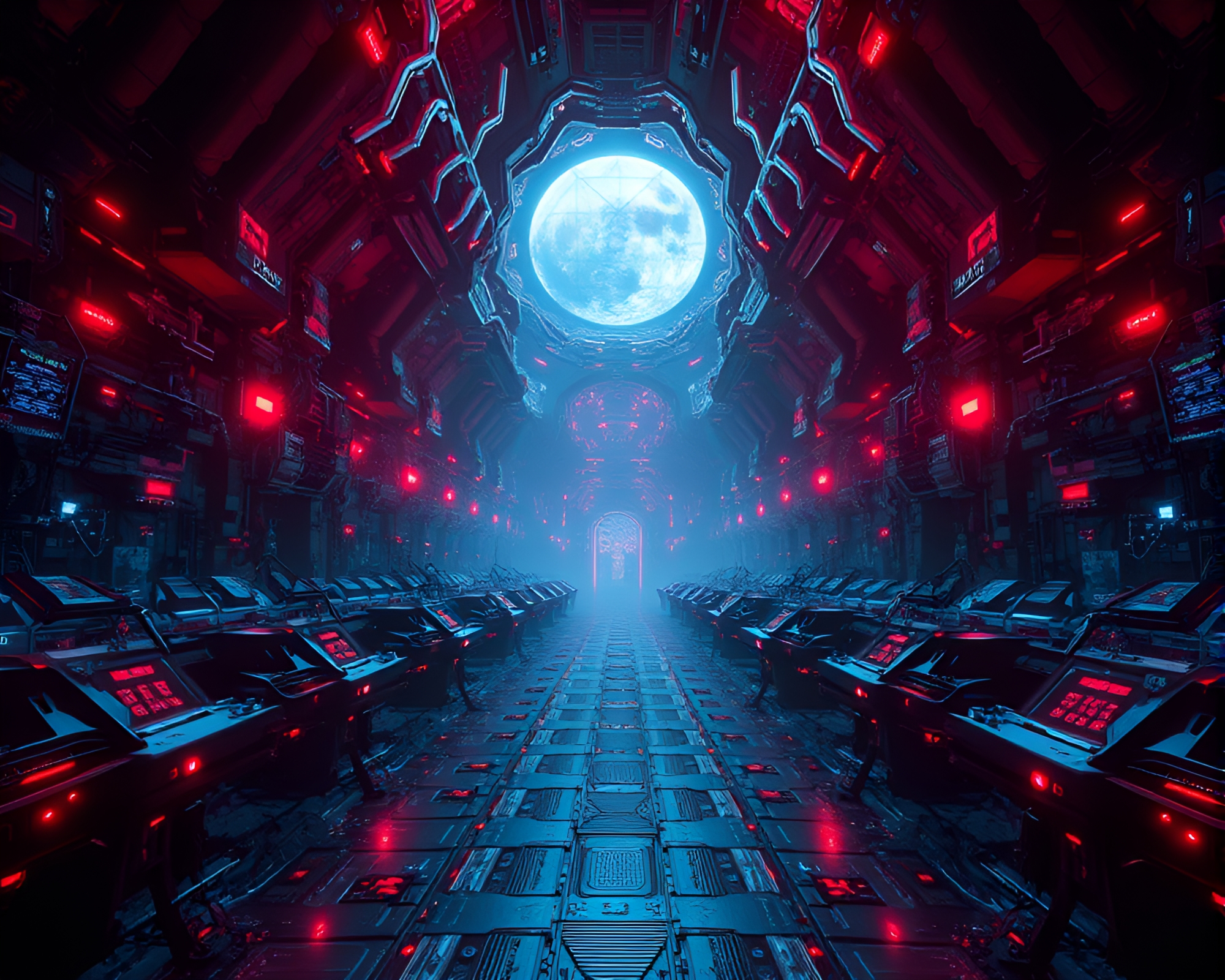 Ethereal Cybernetic Parallel Universe – free AI stock image