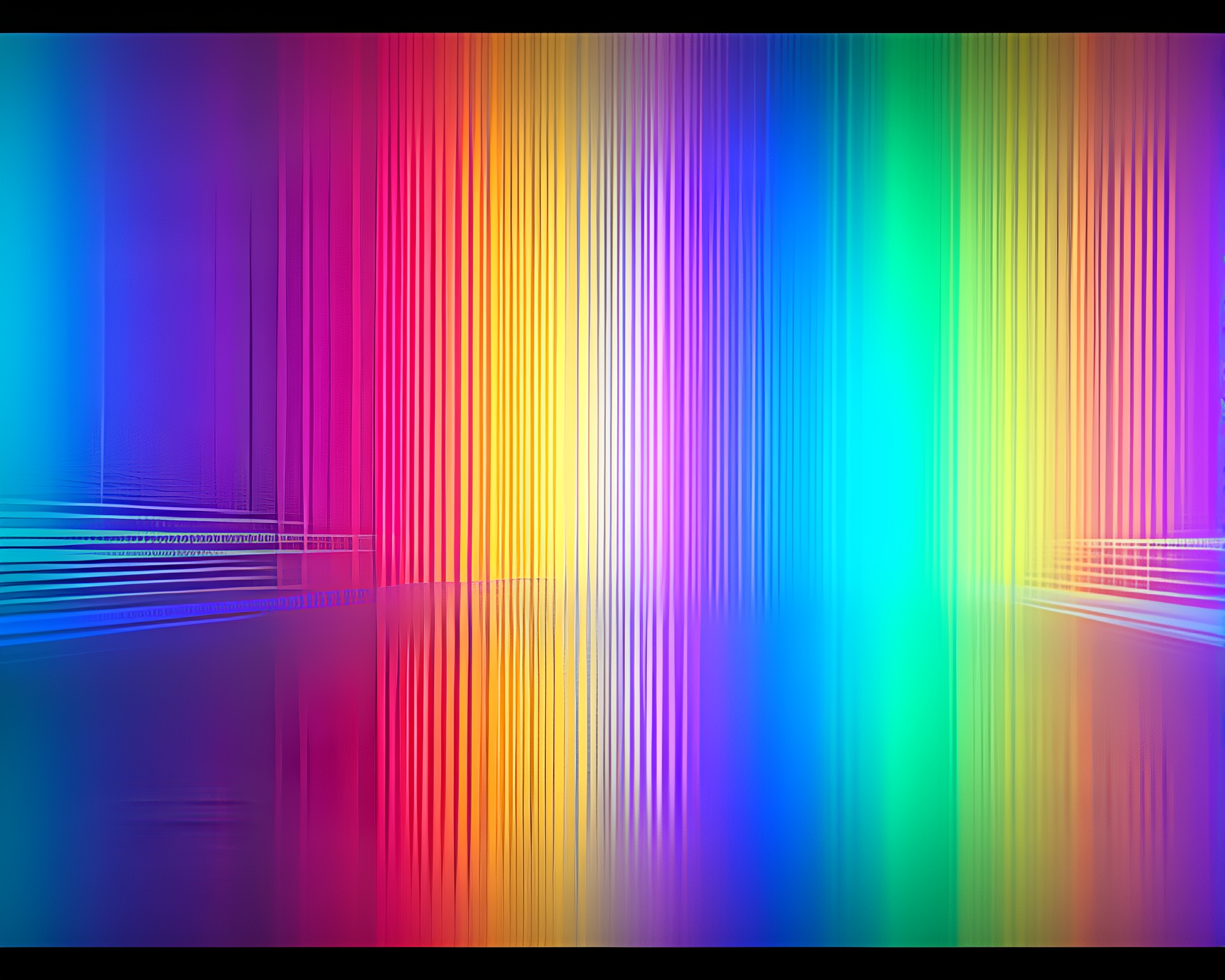 80s VHS Quantum Fluctuations Rainbow Spectrum Interference – free AI stock image