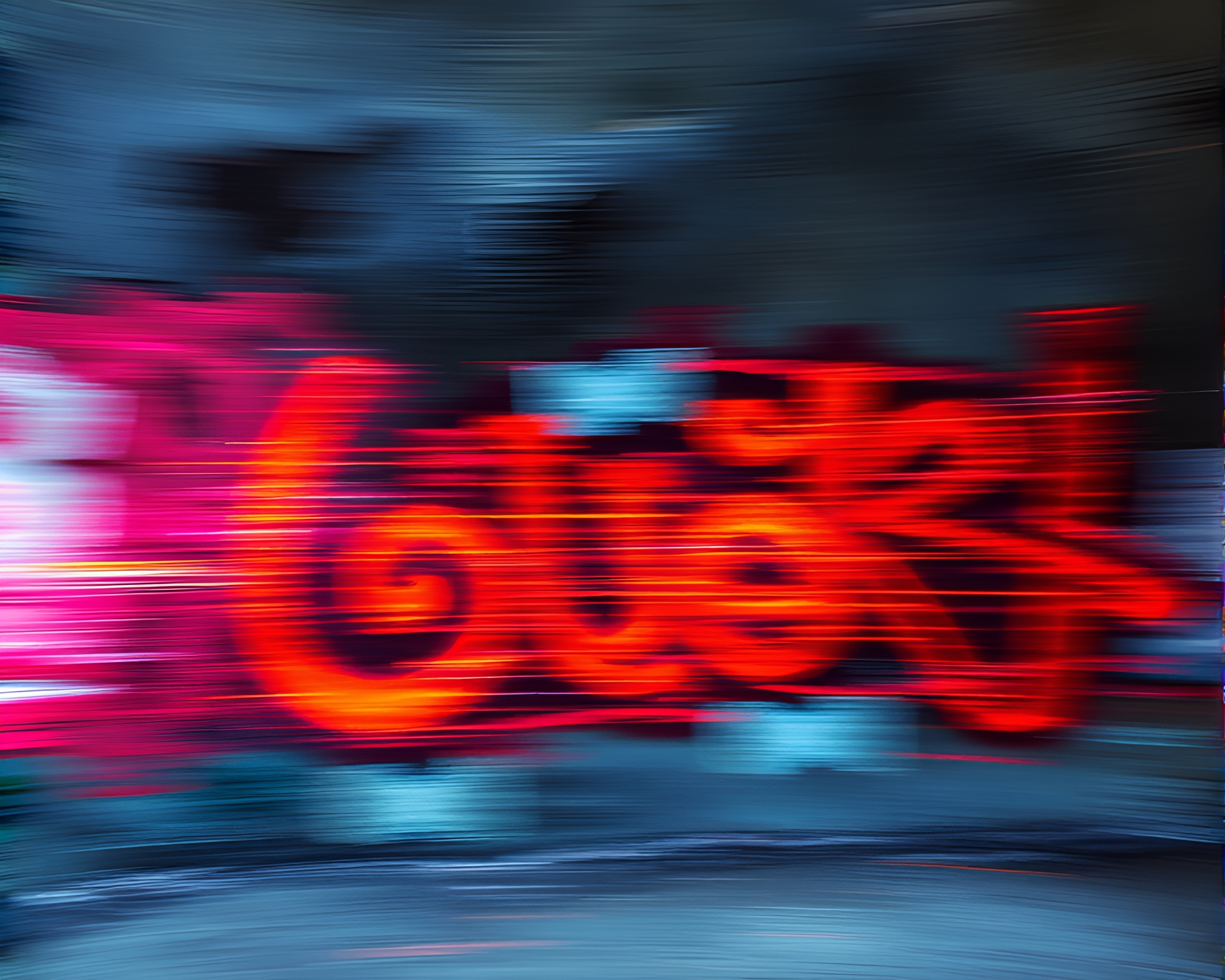Neon Graffiti Under Volcanic Ash Sky – free AI stock image