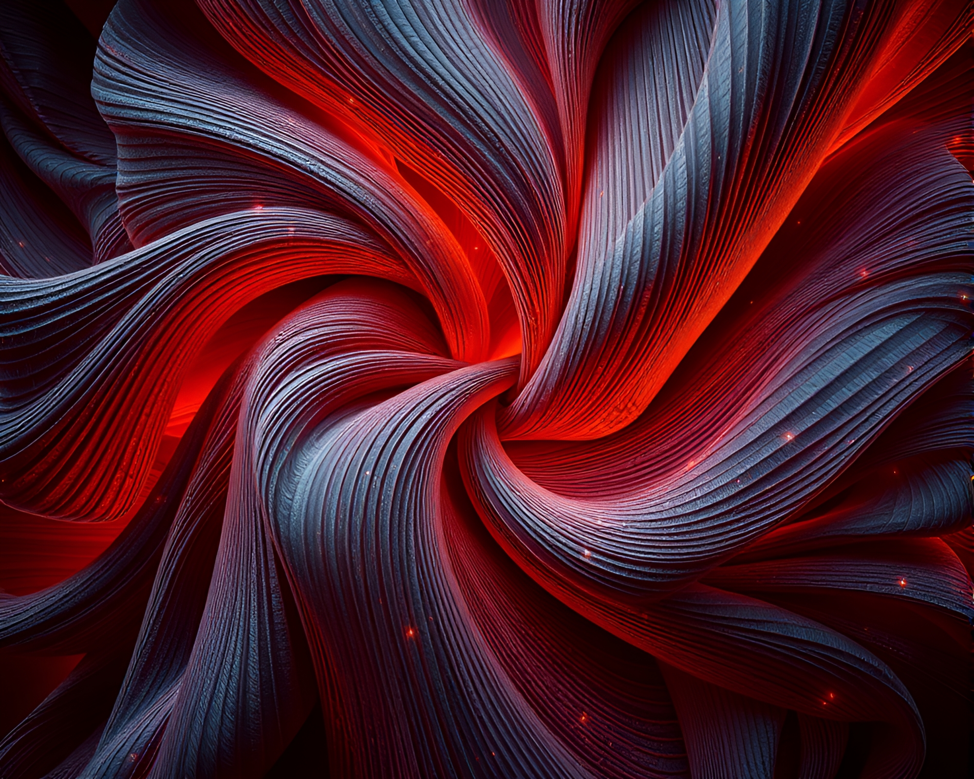 AI-Generated Tessellated Fabric Folds with Fractal Glow – free AI stock image