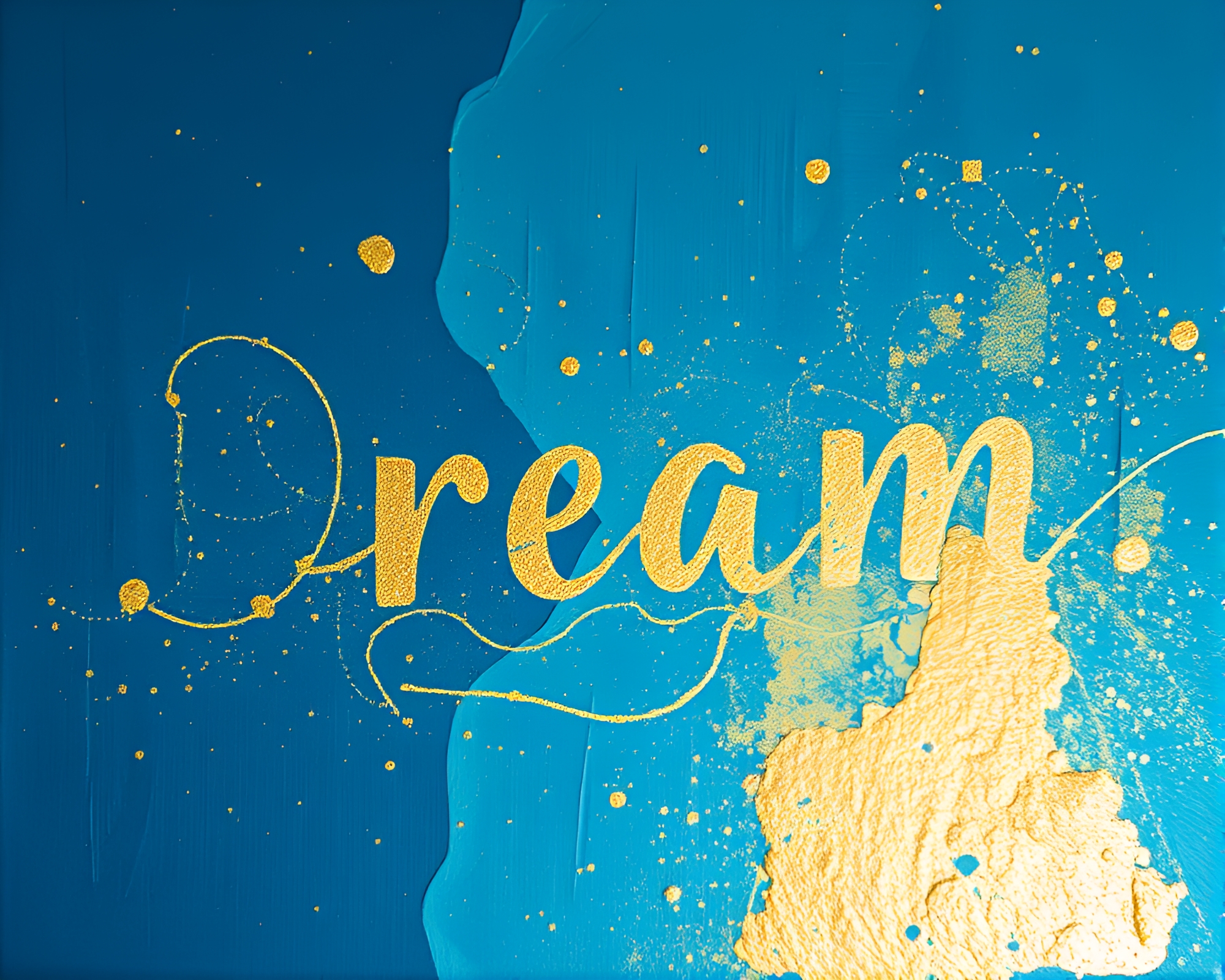 Dream Journal Illuminated with Gold Foil Light Painting – free AI stock image