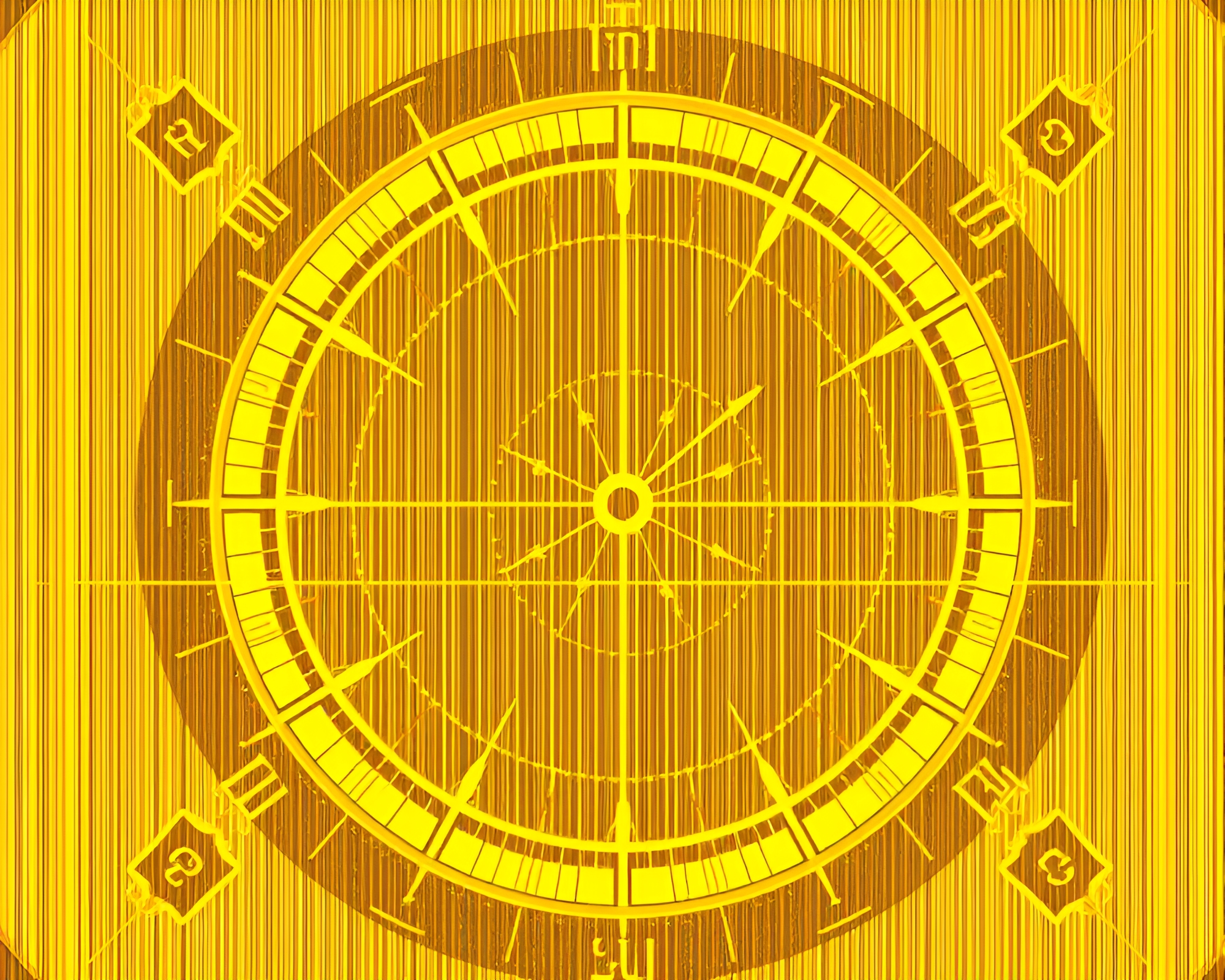 Digital Glitch Pocket Sundial Scan Lines Composition – free AI stock image