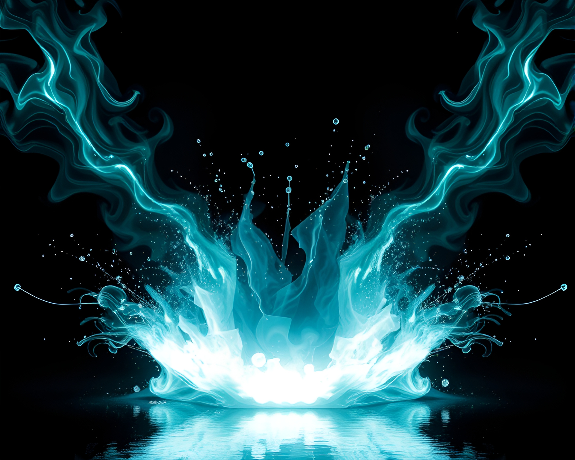 Vibrant Op Art Zero-Point Energy Ink Splash Reactor – free AI stock image