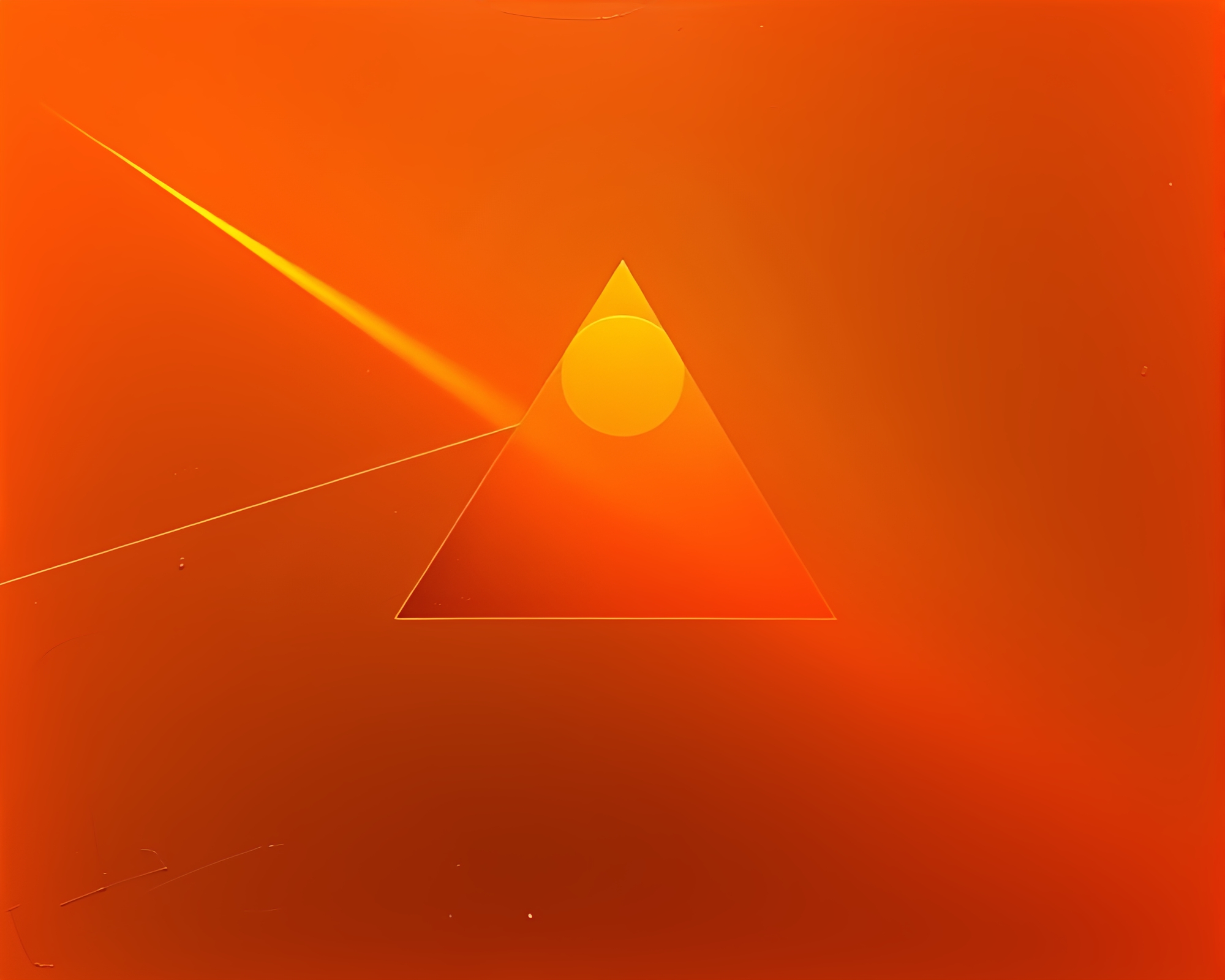 Satellite Prism Refraction at Sunset Encaustic Painting – free AI stock image