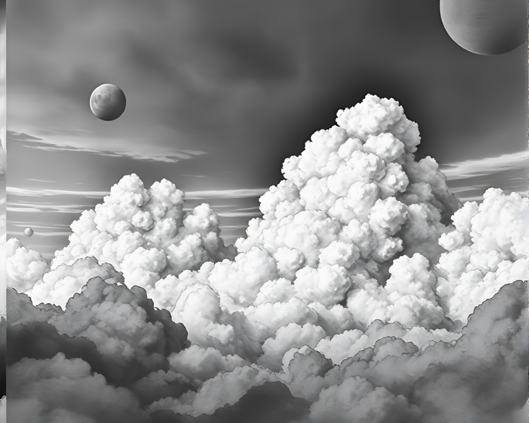 Cyberpunk Augmented Reality Cloudscape – free AI stock image