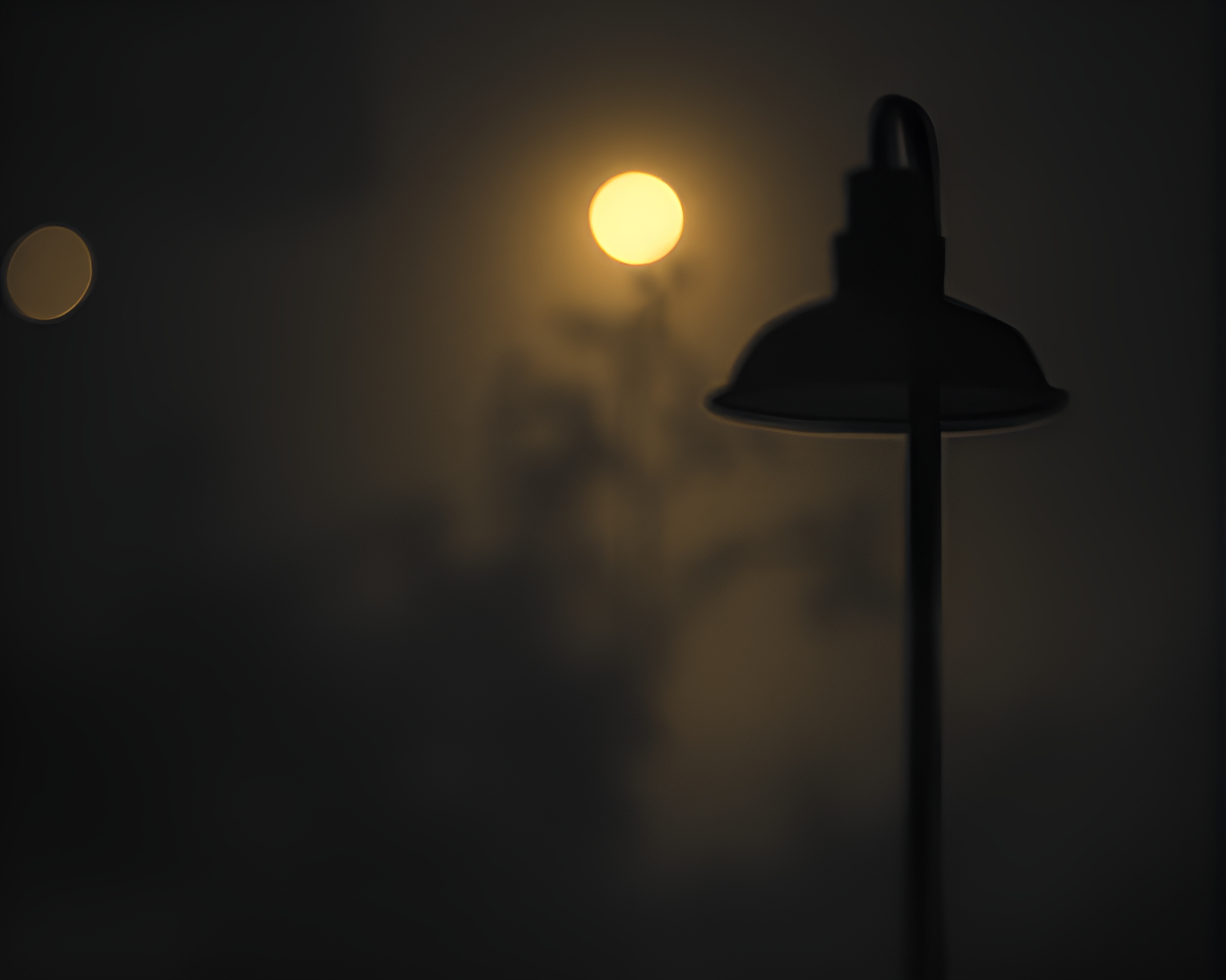 Vintage Lamp in Smoky Etched Light – free AI stock image